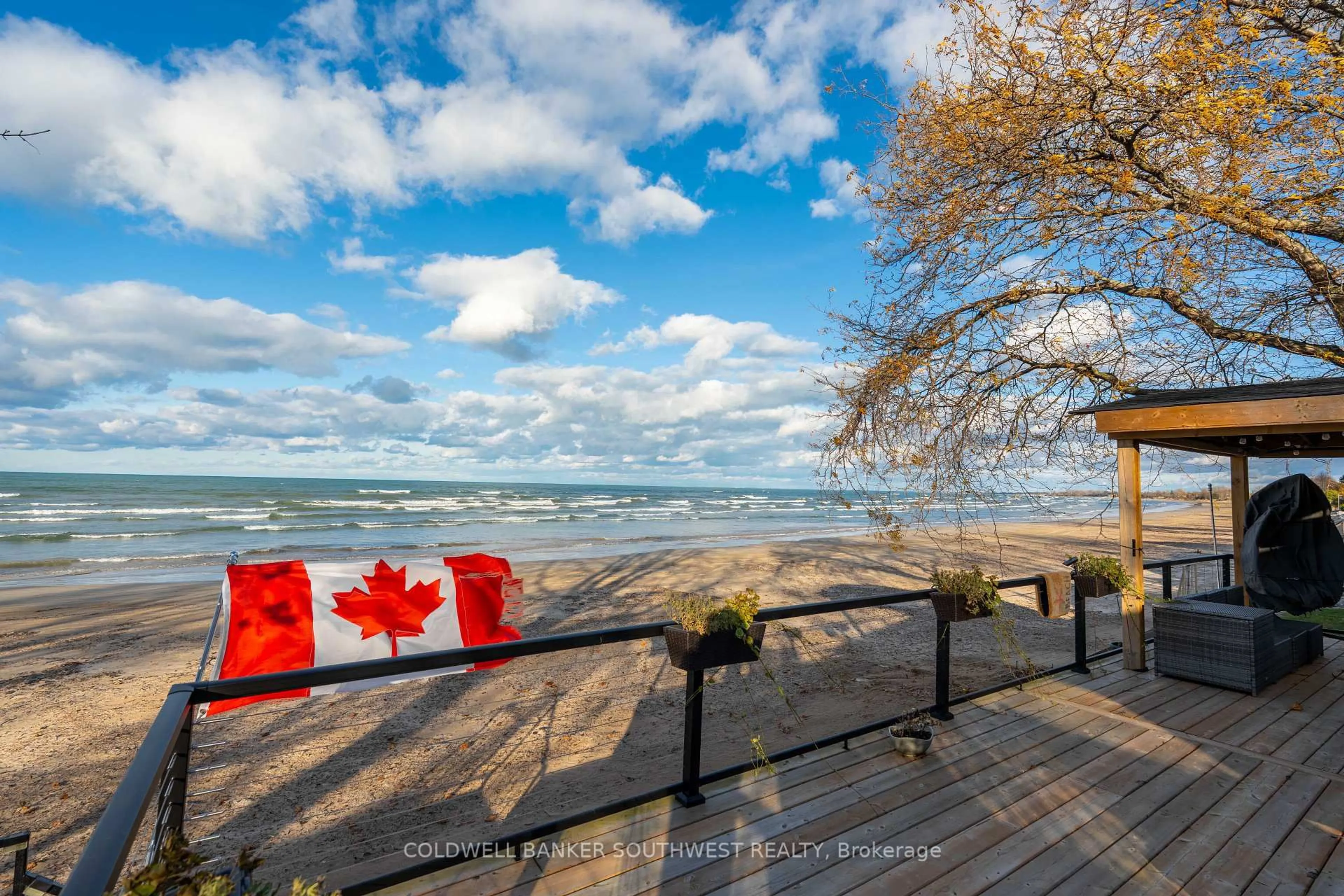 Patio, water/lake/river/ocean view for 6288 Spruce St, Lambton Shores Ontario N0N 1J2