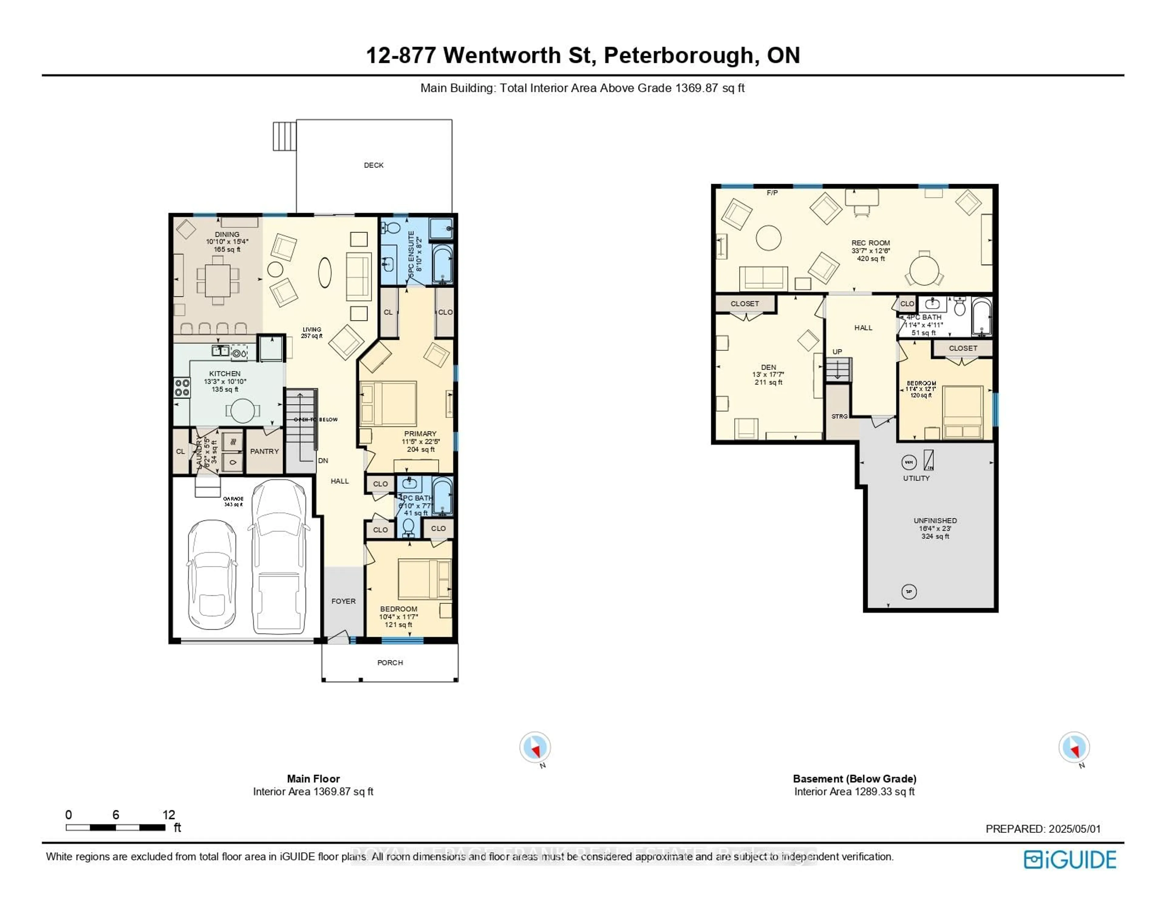 Floor plan for 877 Wentworth St #12, Peterborough Ontario K9J 8R7