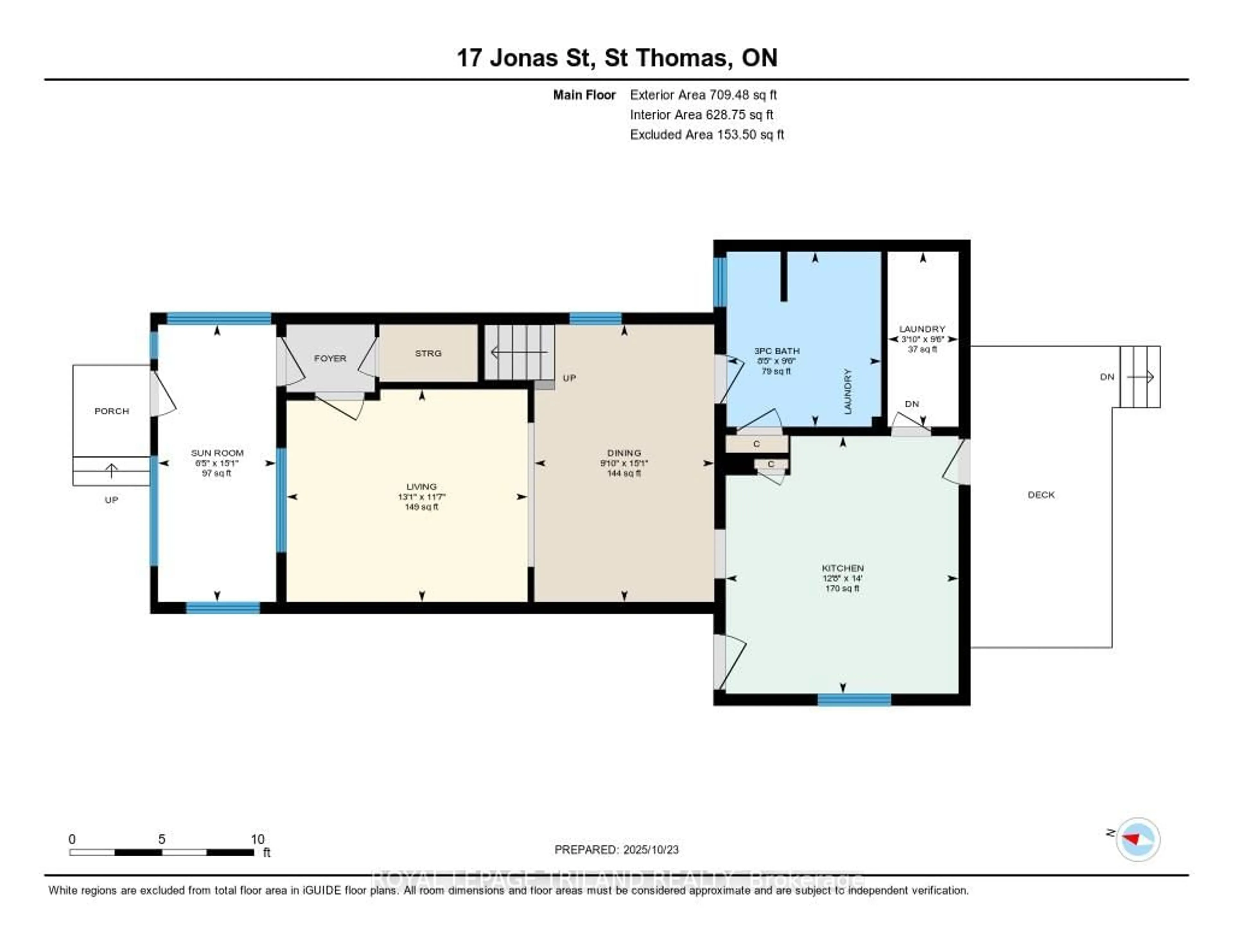 Floor plan for 17 Jonas St, St. Thomas Ontario N5R 2X7