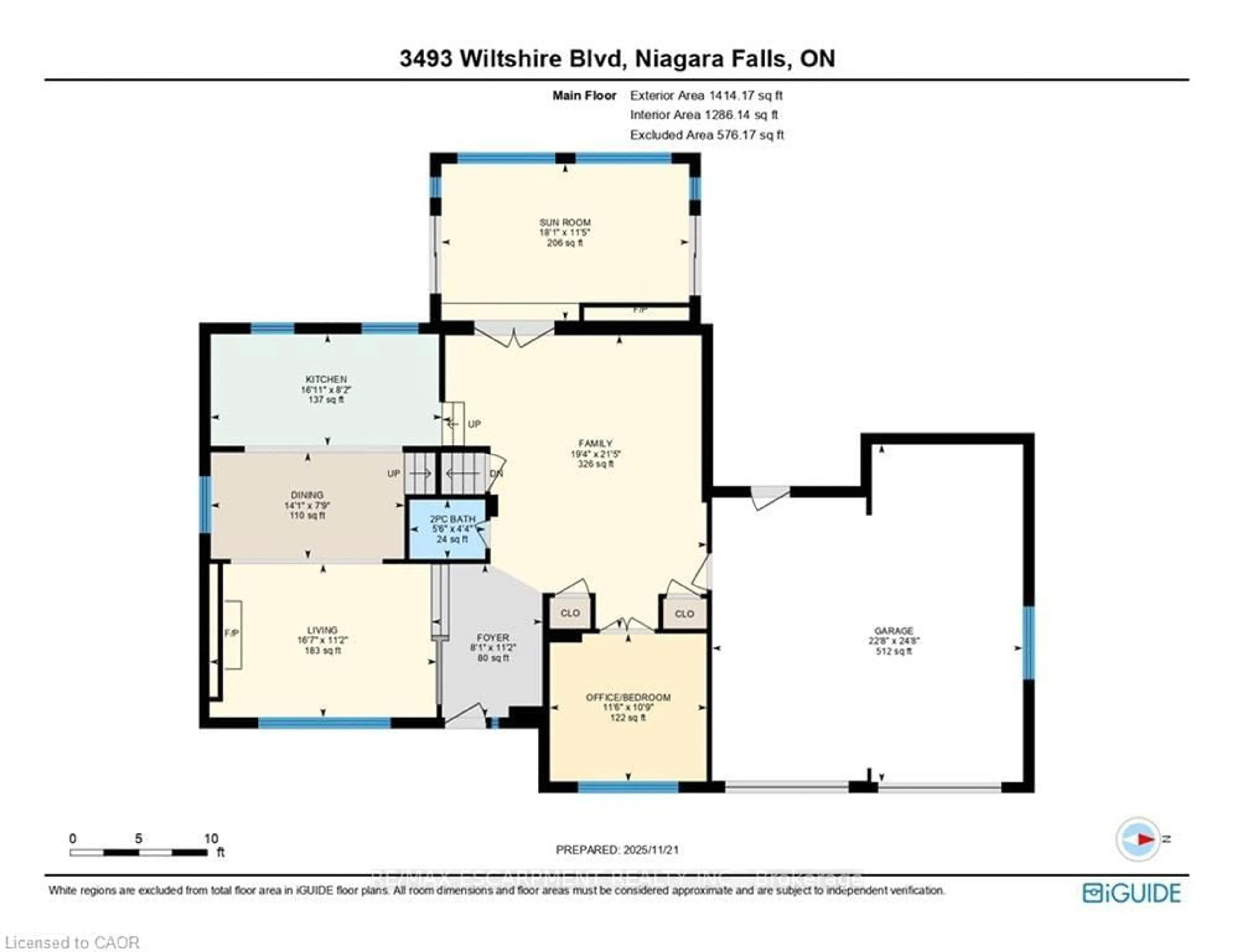 Floor plan for 3493 Wiltshire Blvd, Niagara Falls Ontario L2J 3E5