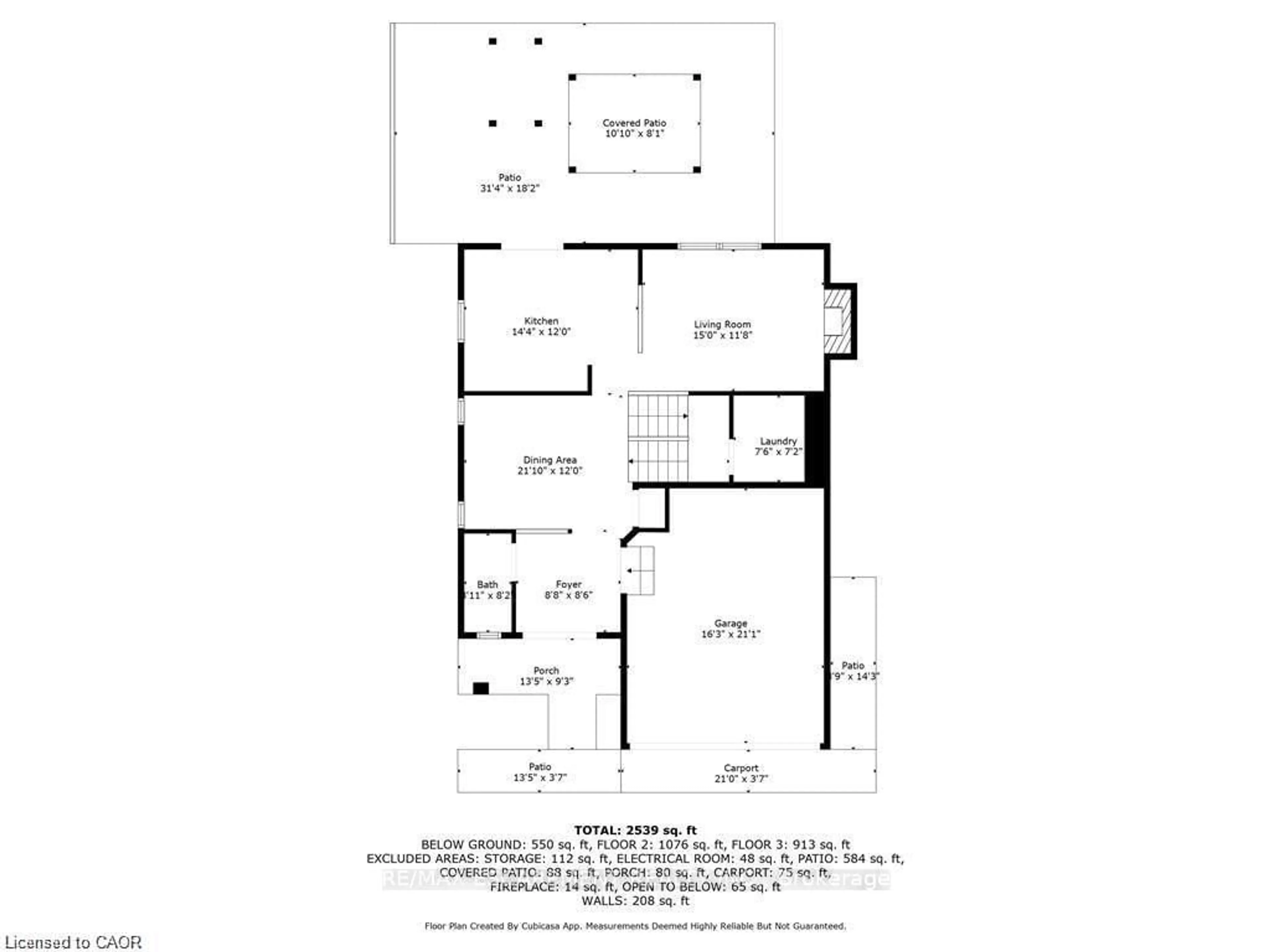Floor plan for 39 Wilbur Dr, Hamilton Ontario L0R 1C0