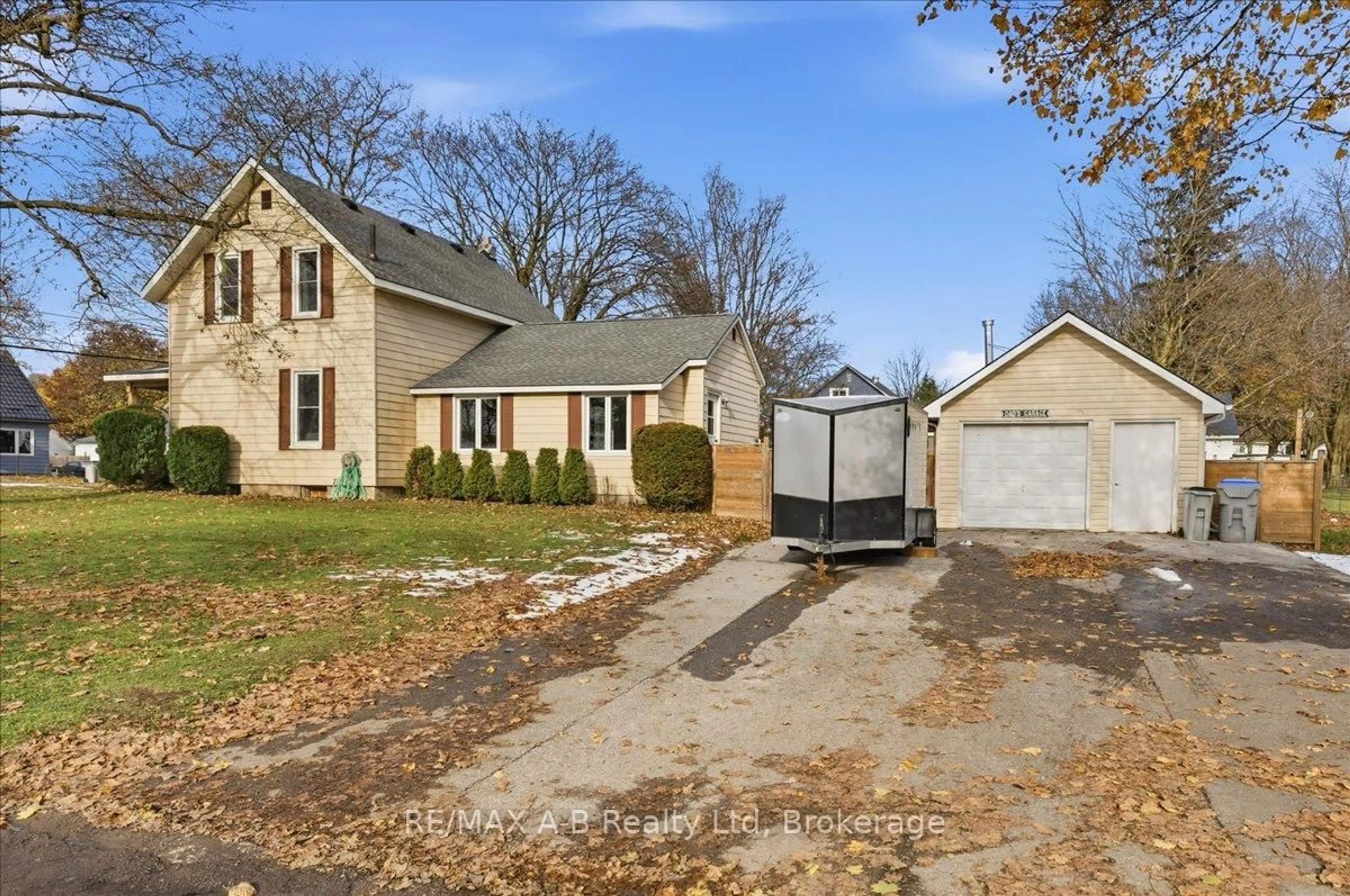 A pic from outside/outdoor area/front of a property/back of a property/a pic from drone, street for 145 Frederick St, Central Huron Ontario N0M 1L0