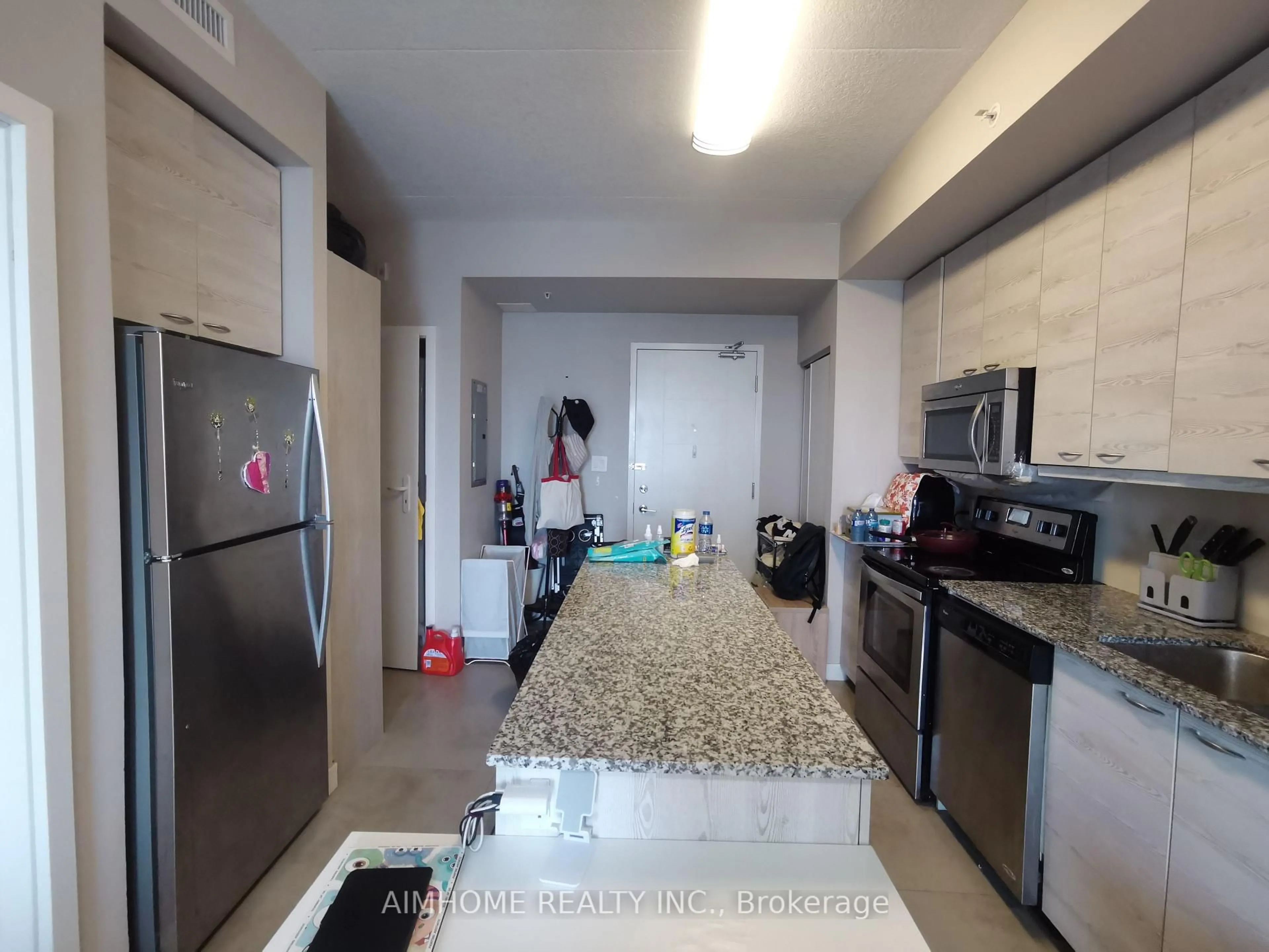 Kitchen with laundary machines, unknown for 280 Lester St #614, Waterloo Ontario N2L 3W6