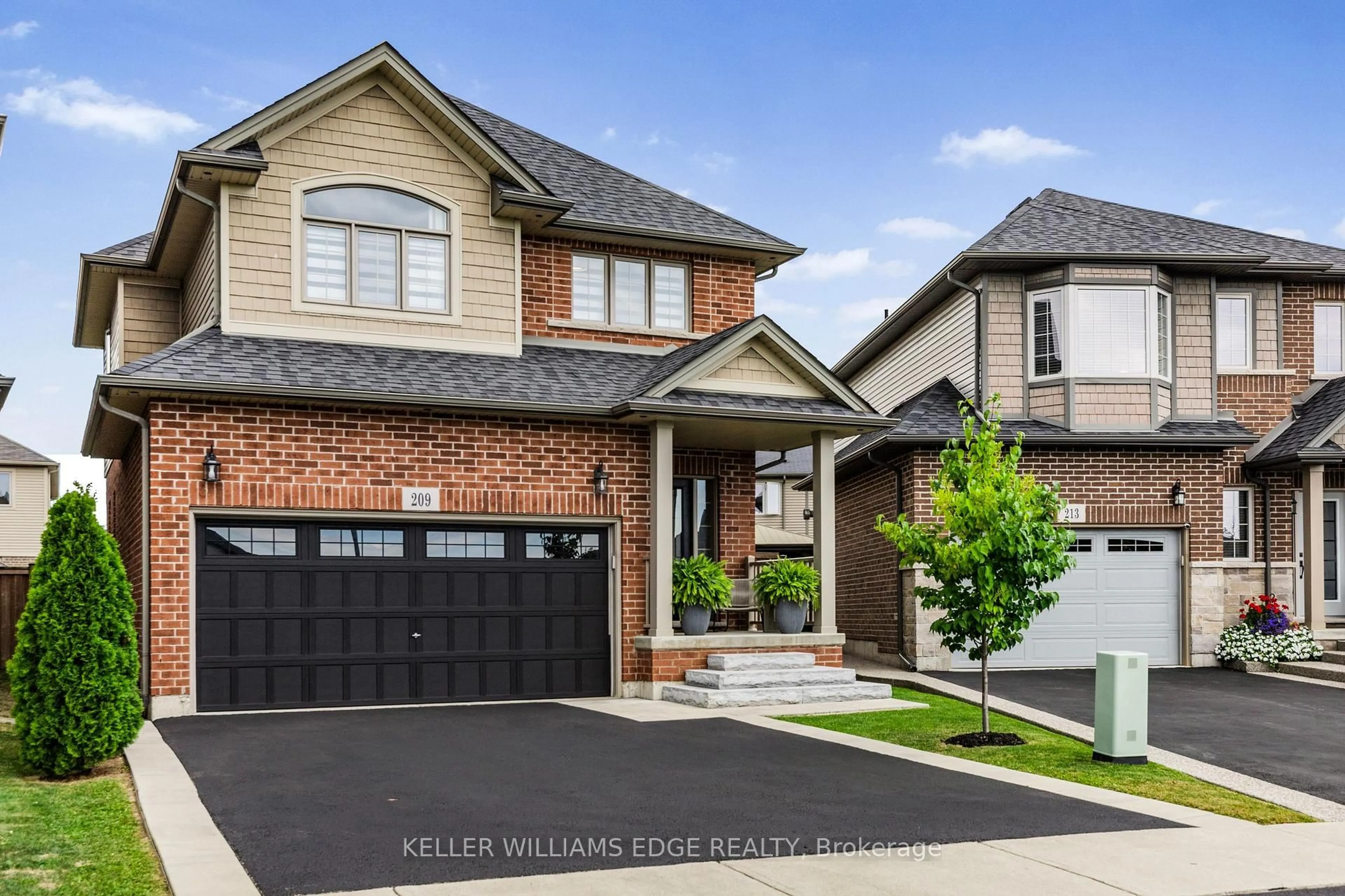 Home with brick exterior material, street for 209 Echovalley Dr, Hamilton Ontario L8J 0H1