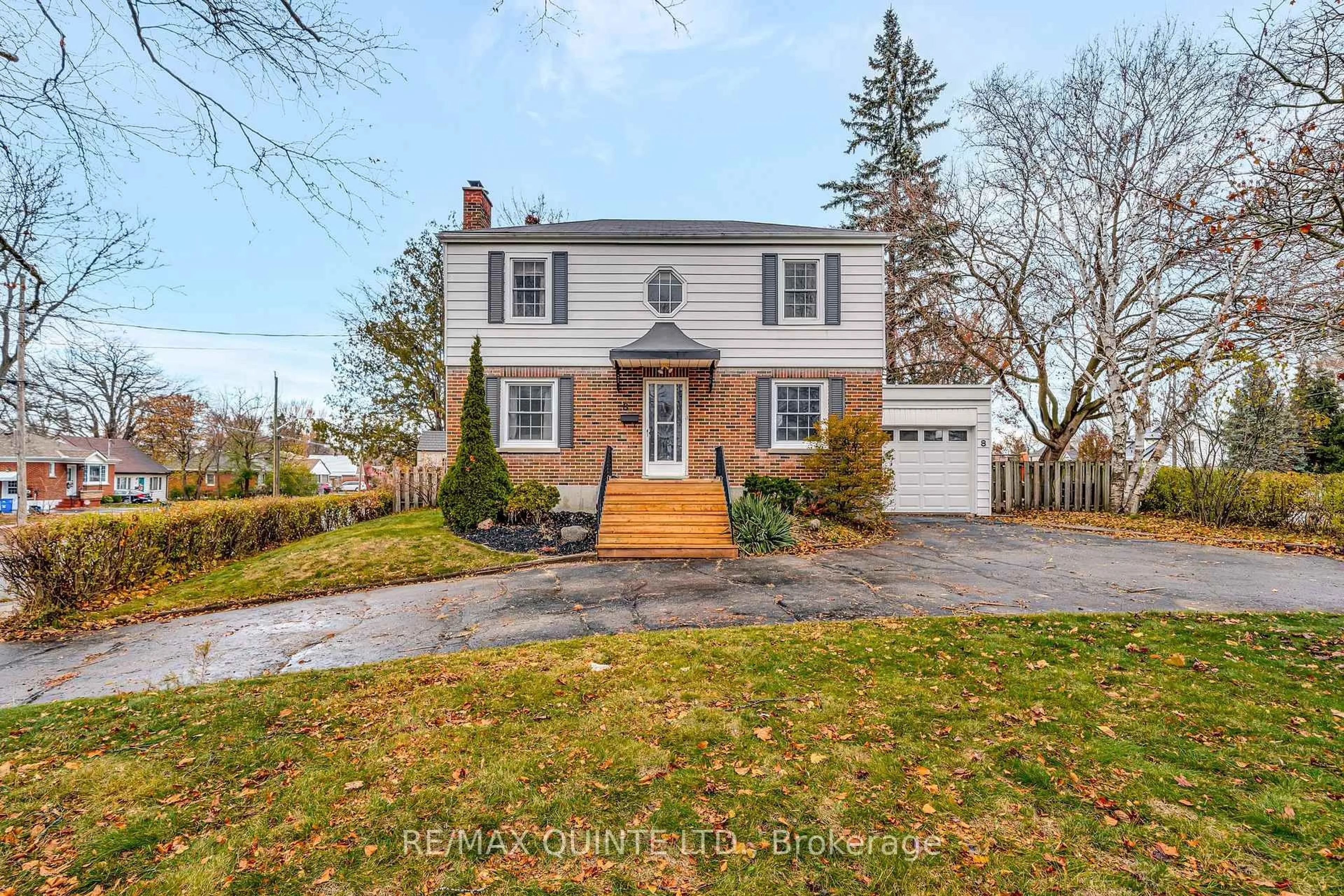 Home with brick exterior material, street for 8 Greenlawn Ave, Belleville Ontario K8N 4B5