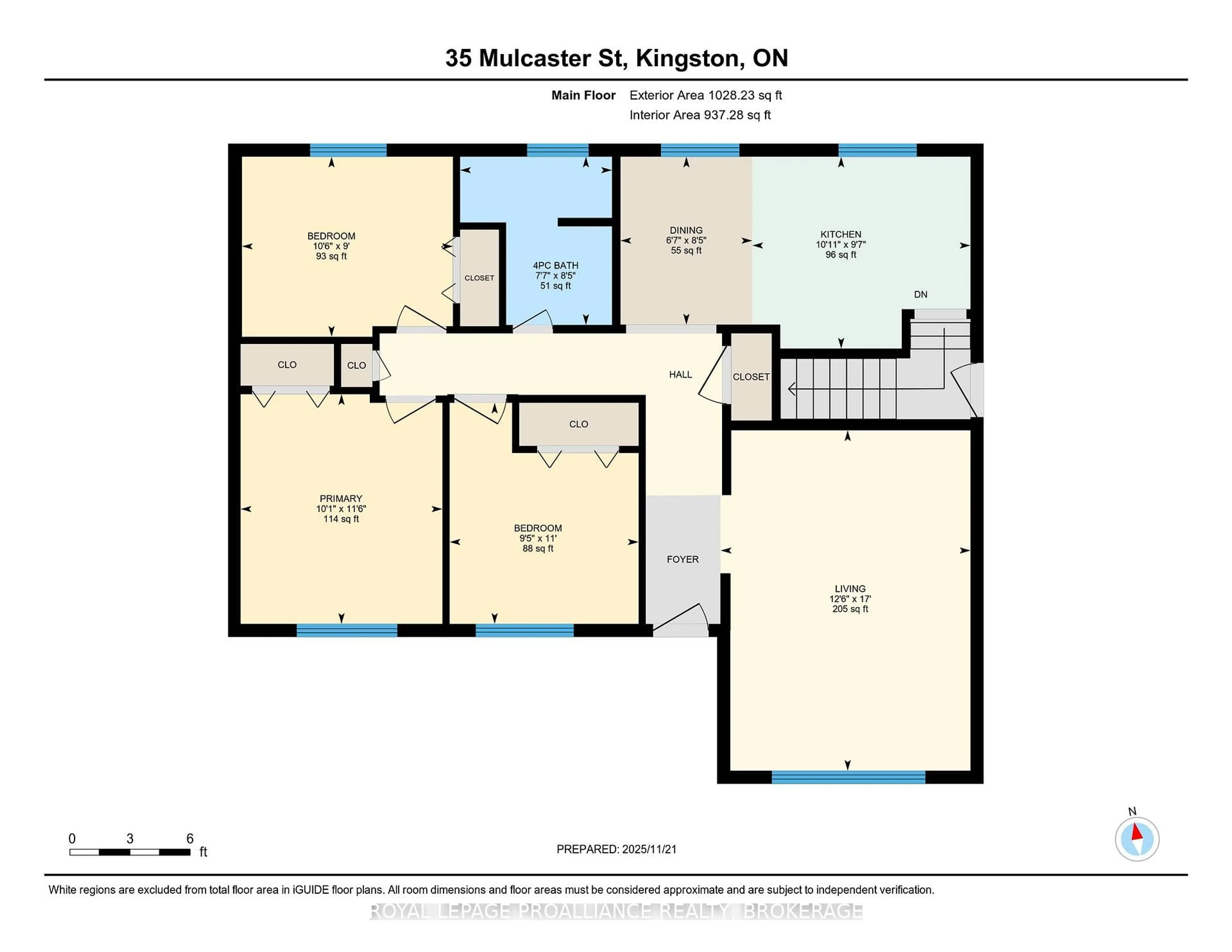Floor plan for 35 Mulcaster St, Kingston Ontario K7M 2V6