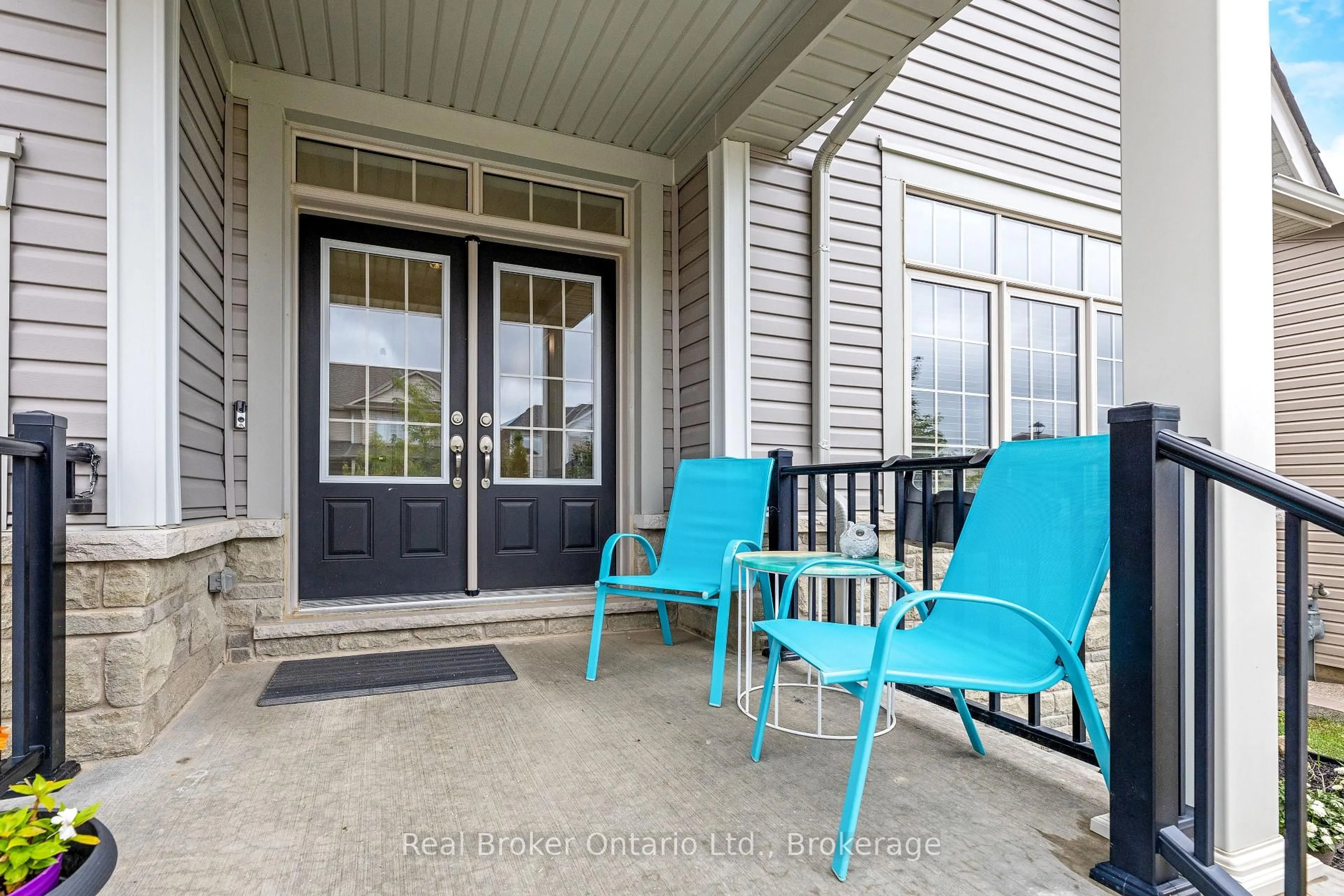 Patio, water/lake/river/ocean view for 61 Kirvan St, Centre Wellington Ontario N1M 0G9