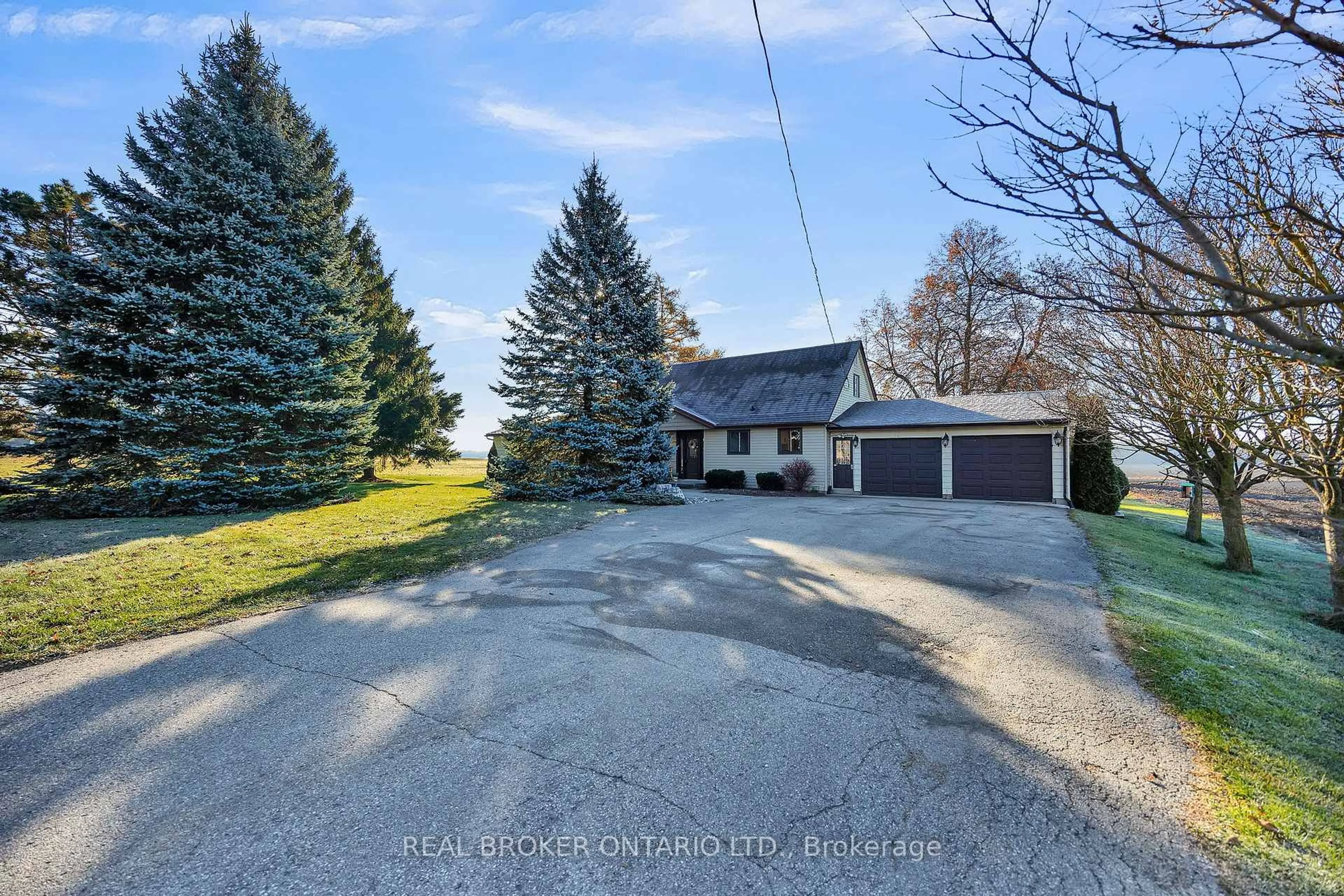 A pic from outside/outdoor area/front of a property/back of a property/a pic from drone, street for 3766 Lobsinger Line, Wellesley Ontario N0B 2M0