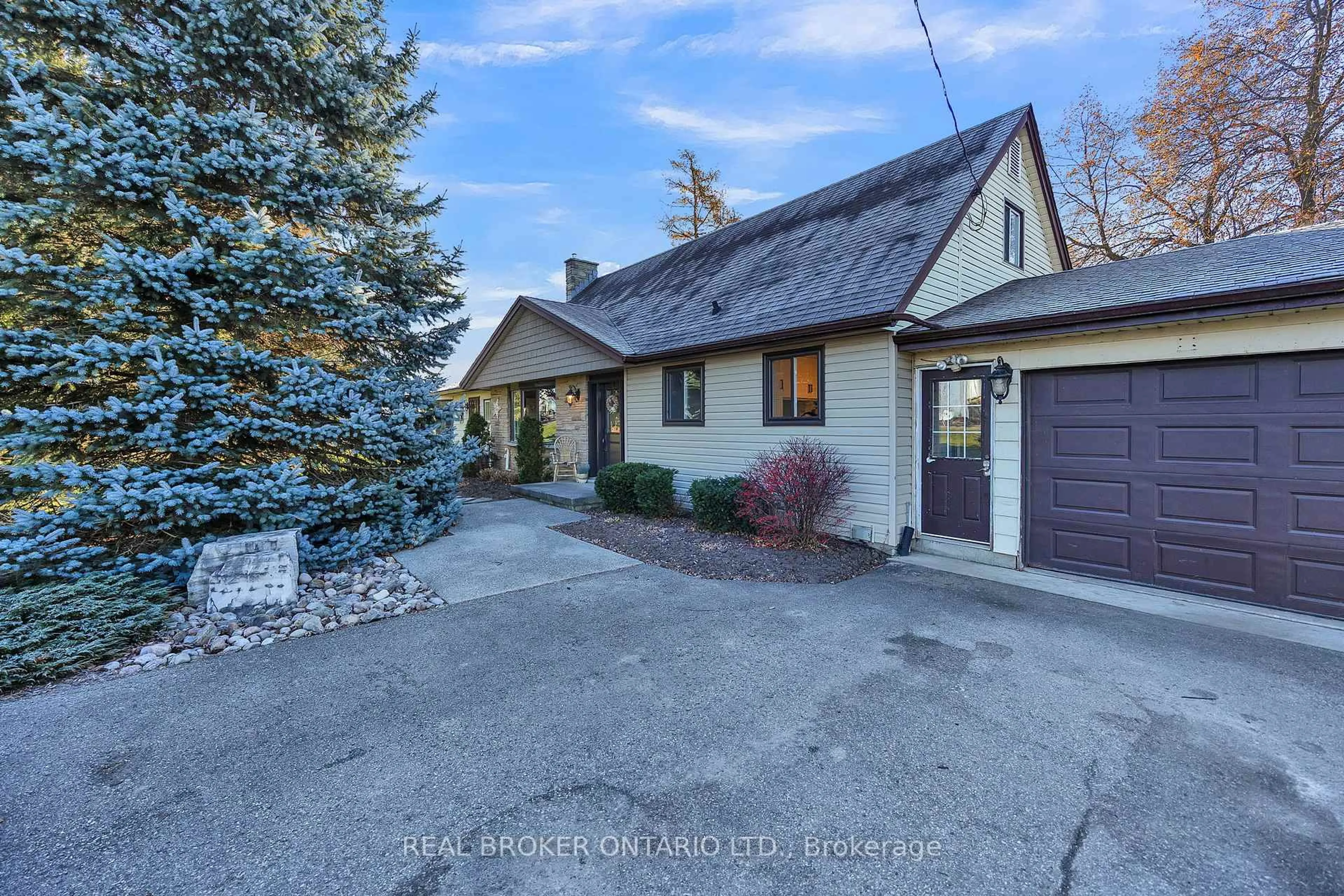 A pic from outside/outdoor area/front of a property/back of a property/a pic from drone, street for 3766 Lobsinger Line, Wellesley Ontario N0B 2M0