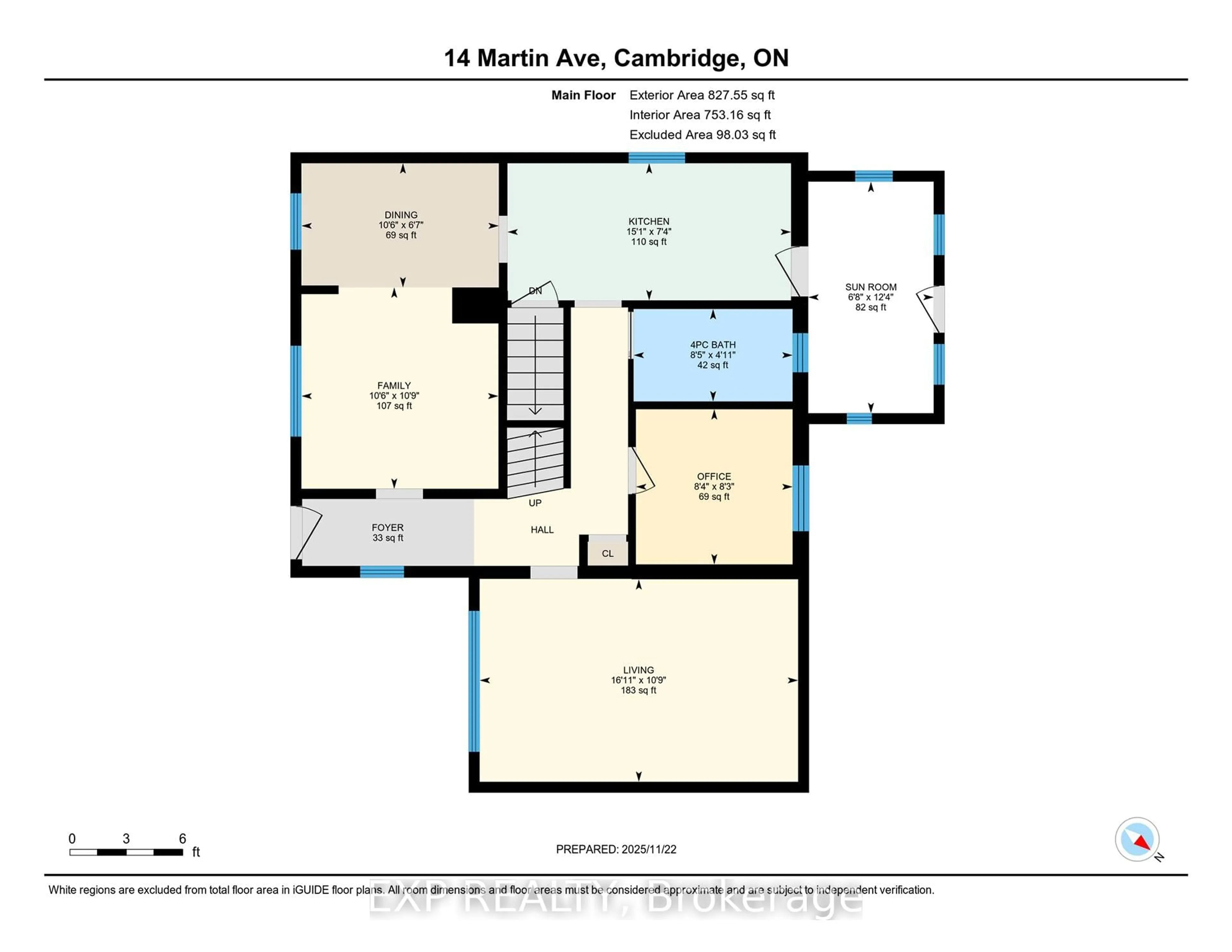 Floor plan for 14 Martin Ave, Cambridge Ontario N1R 3A4