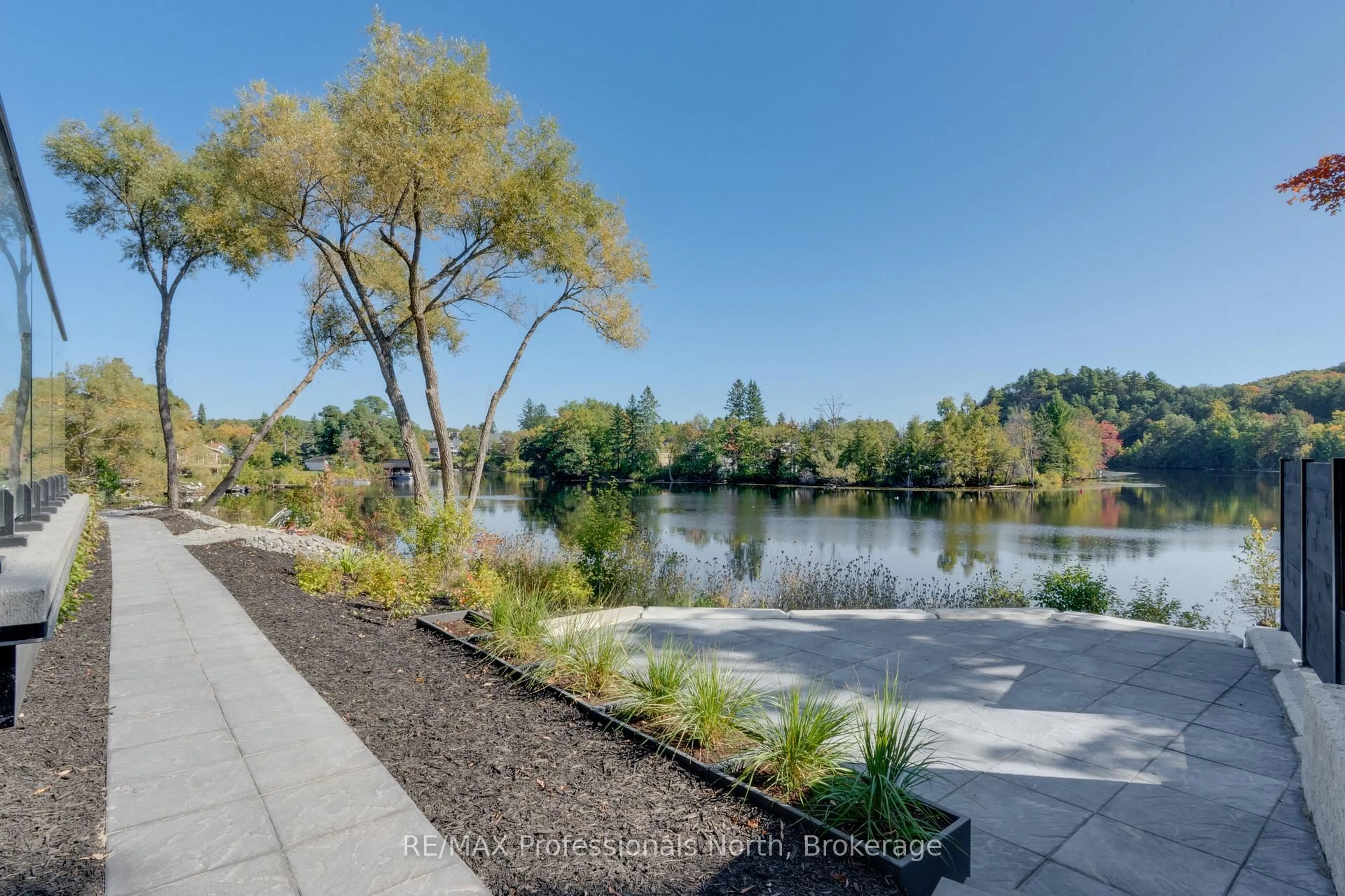 Patio, water/lake/river/ocean view for 32 Brunel Rd #301, Huntsville Ontario P1H 1P5