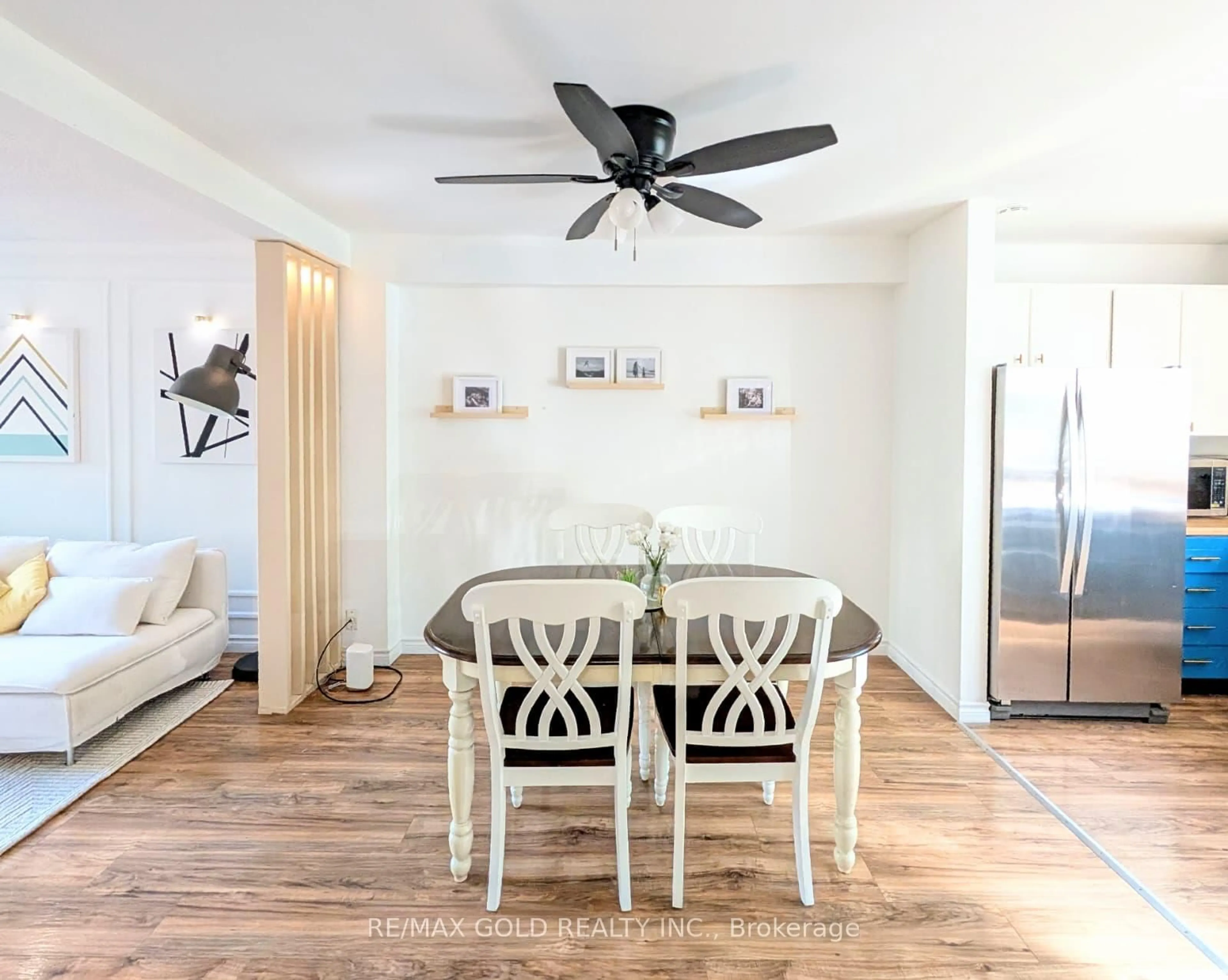 Dining room, wood/laminate floor for 63 Fonthill Rd #5, Hamilton Ontario L9C 6T1