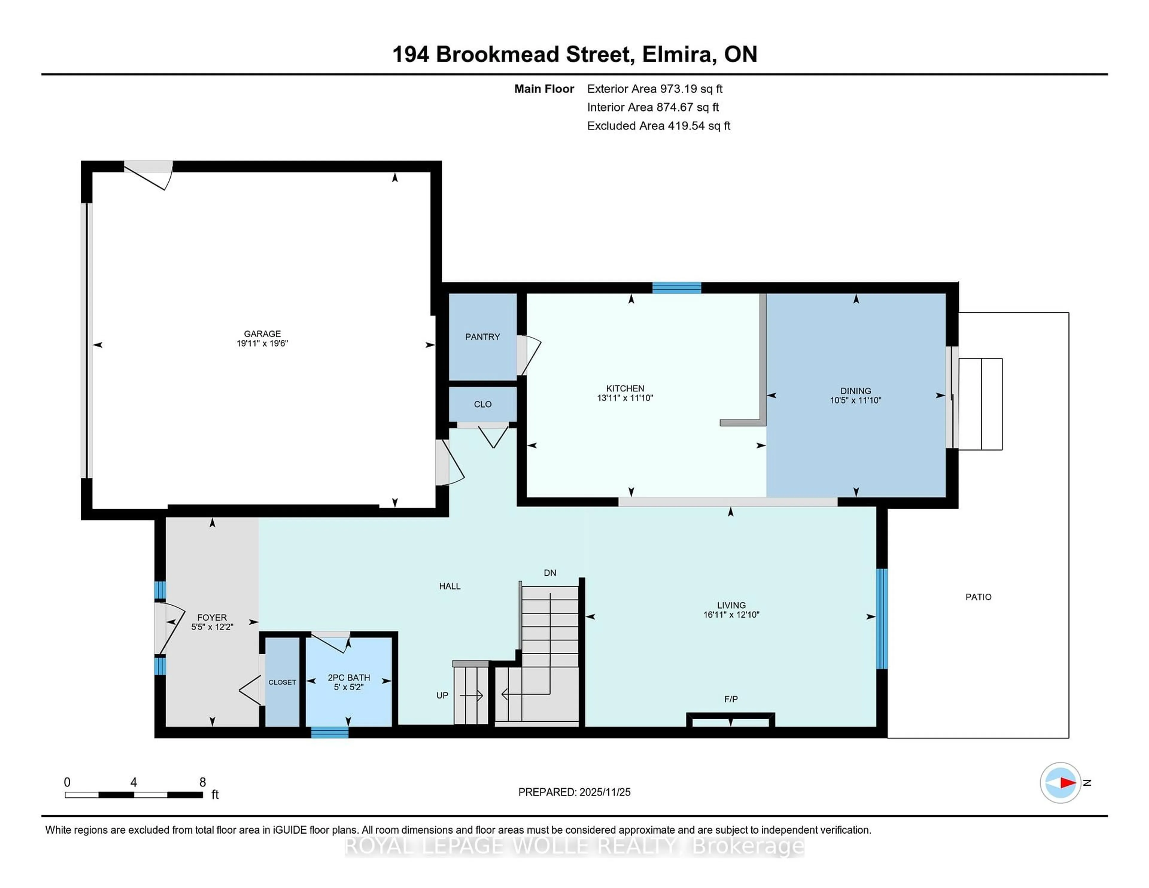 Floor plan for 194 Brookmead St, Woolwich Ontario N3B 3N8