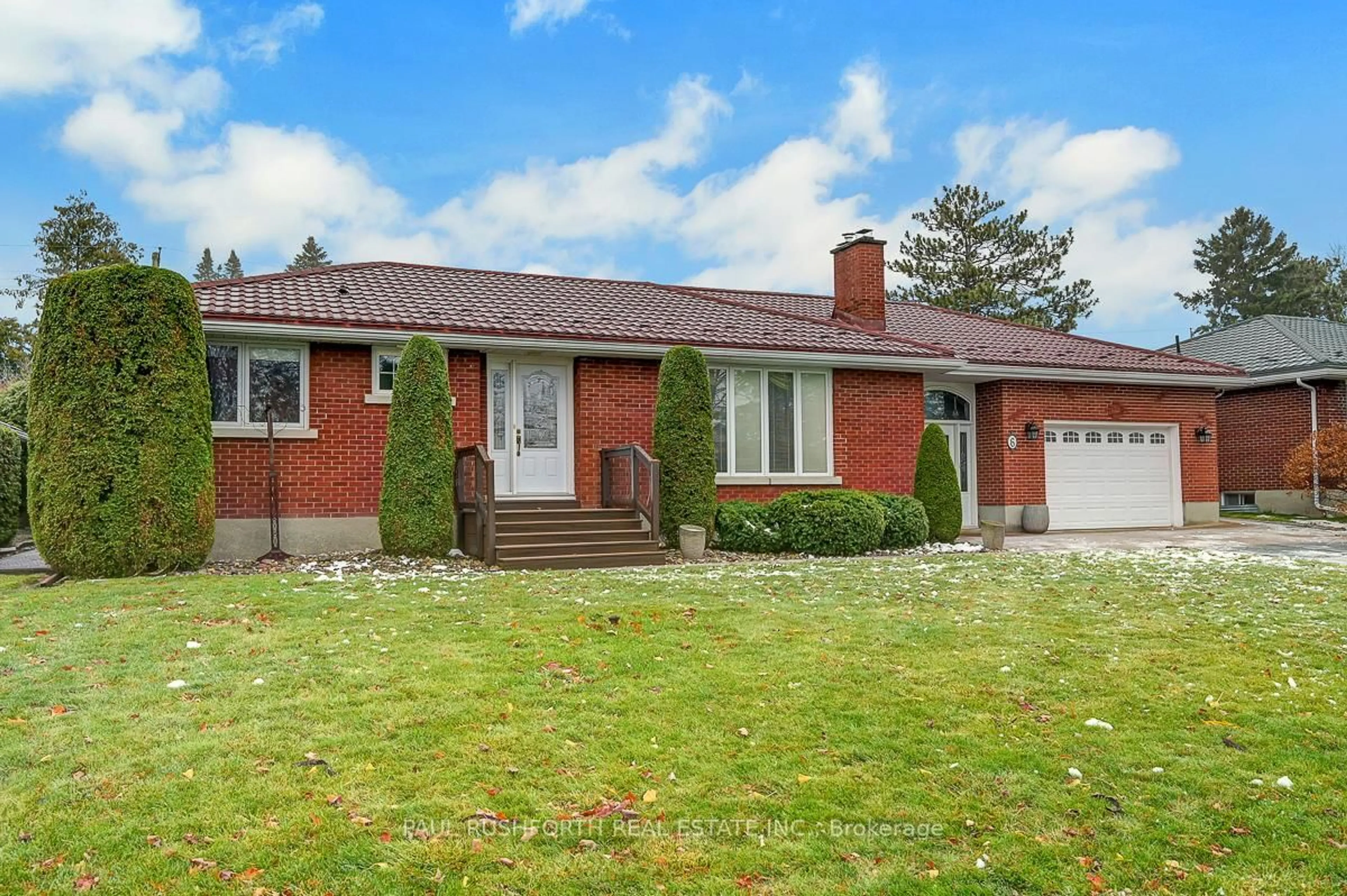 Home with brick exterior material, street for 6 Roundhay Dr, Ottawa Ontario K2G 1B5