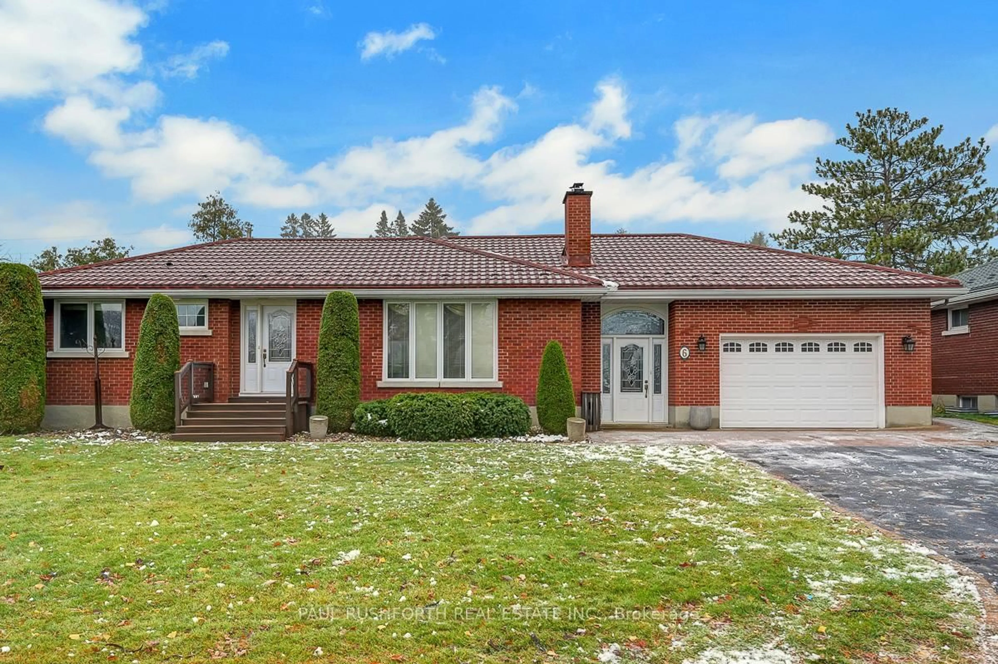 Home with brick exterior material, street for 6 Roundhay Dr, Ottawa Ontario K2G 1B5