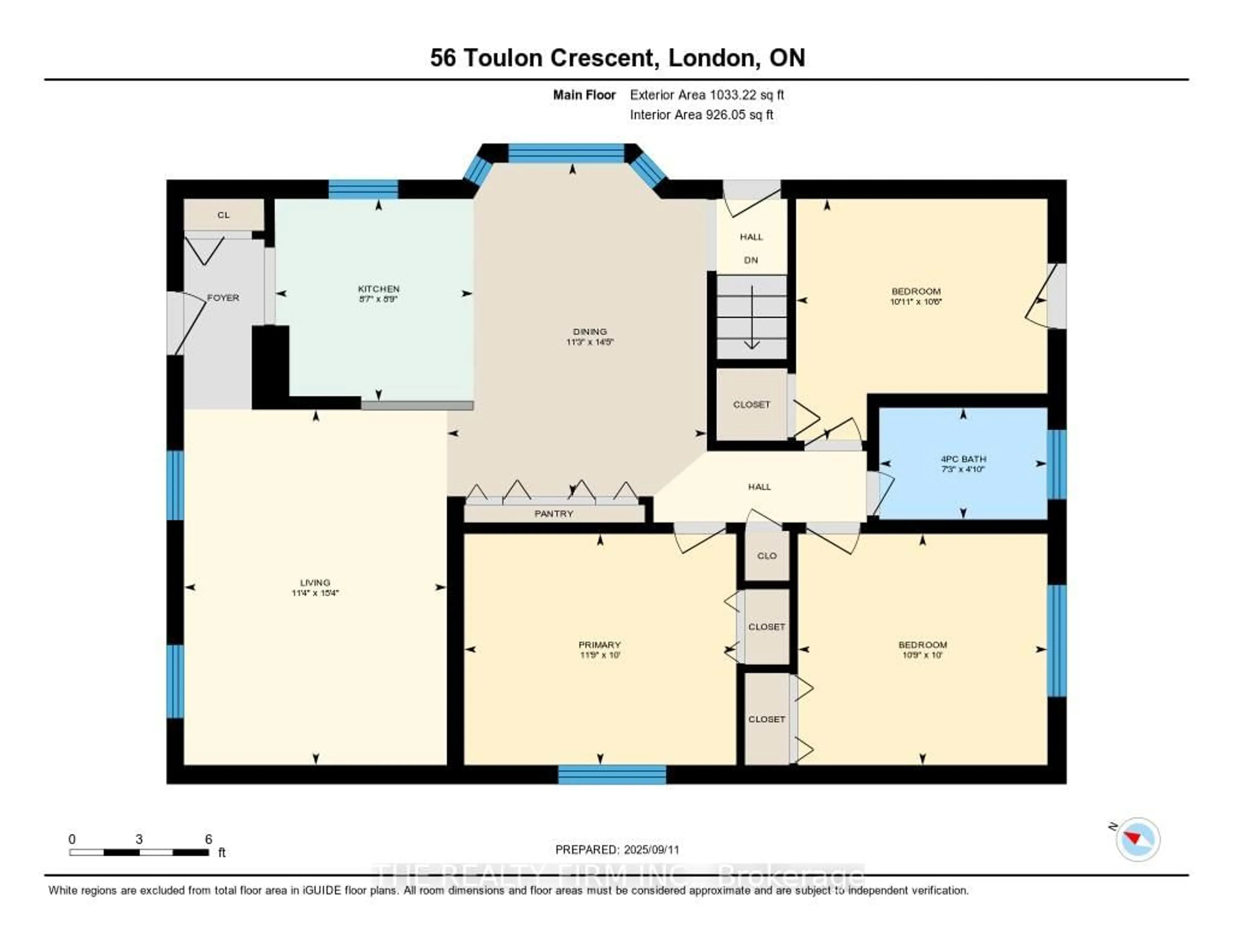 Floor plan for 56 Toulon Cres, London East Ontario N5V 1J5