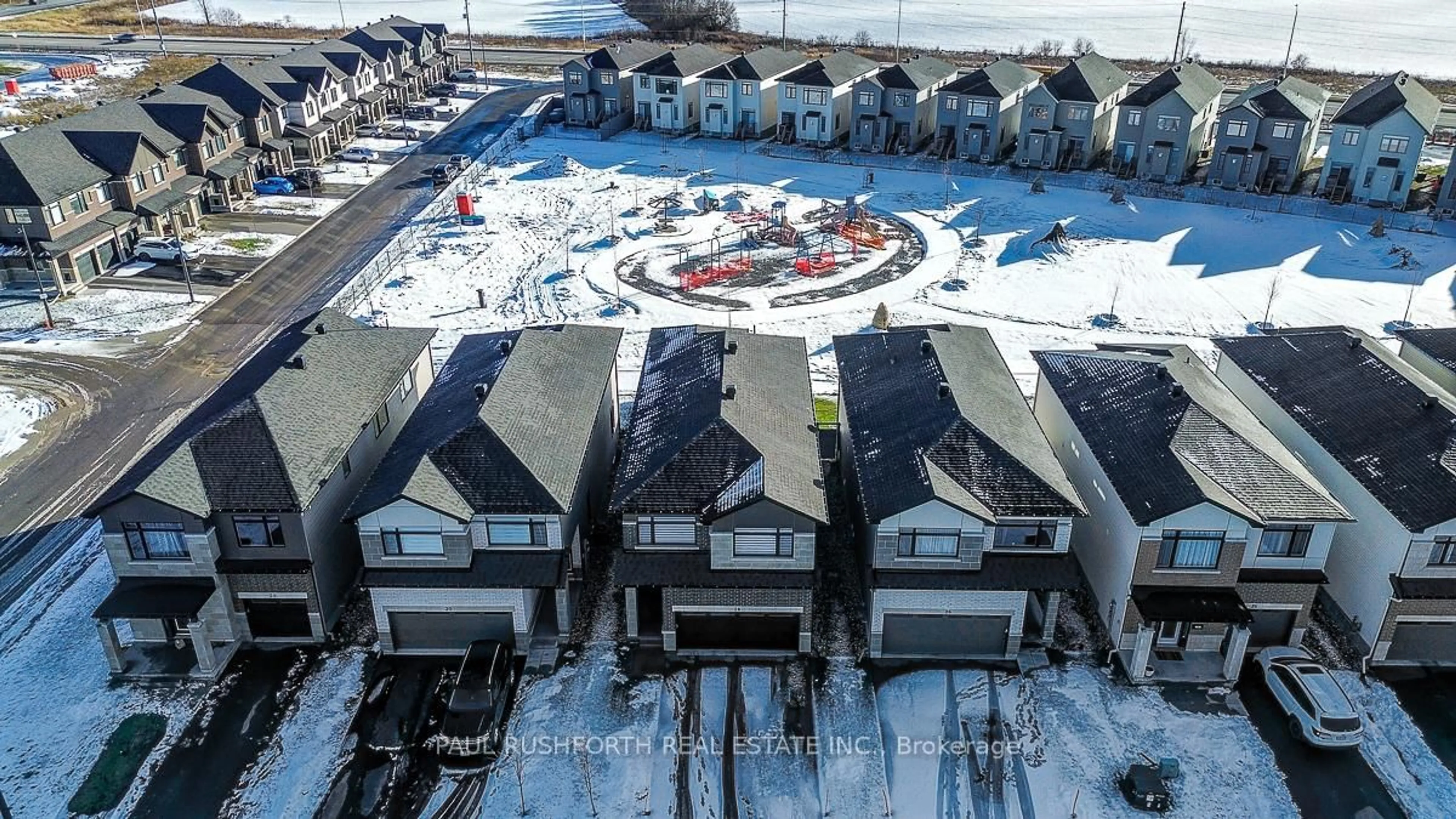 A pic from outside/outdoor area/front of a property/back of a property/a pic from drone, unknown for 28 Mendoza Way, Ottawa Ontario K2S 2S6