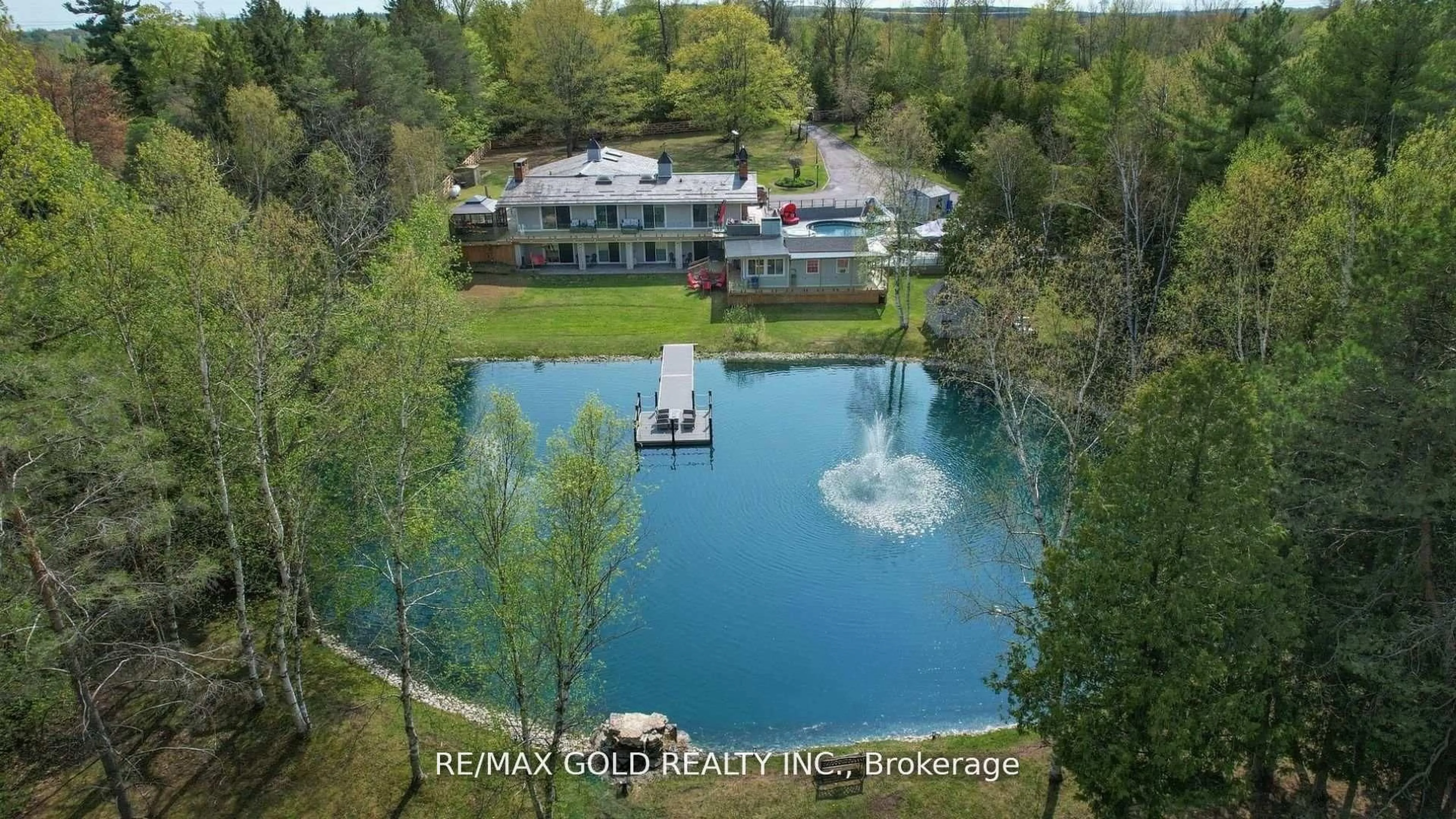 A pic from outside/outdoor area/front of a property/back of a property/a pic from drone, water/lake/river/ocean view for 5947 Fourth Line, Erin Ontario N0B 1Z0