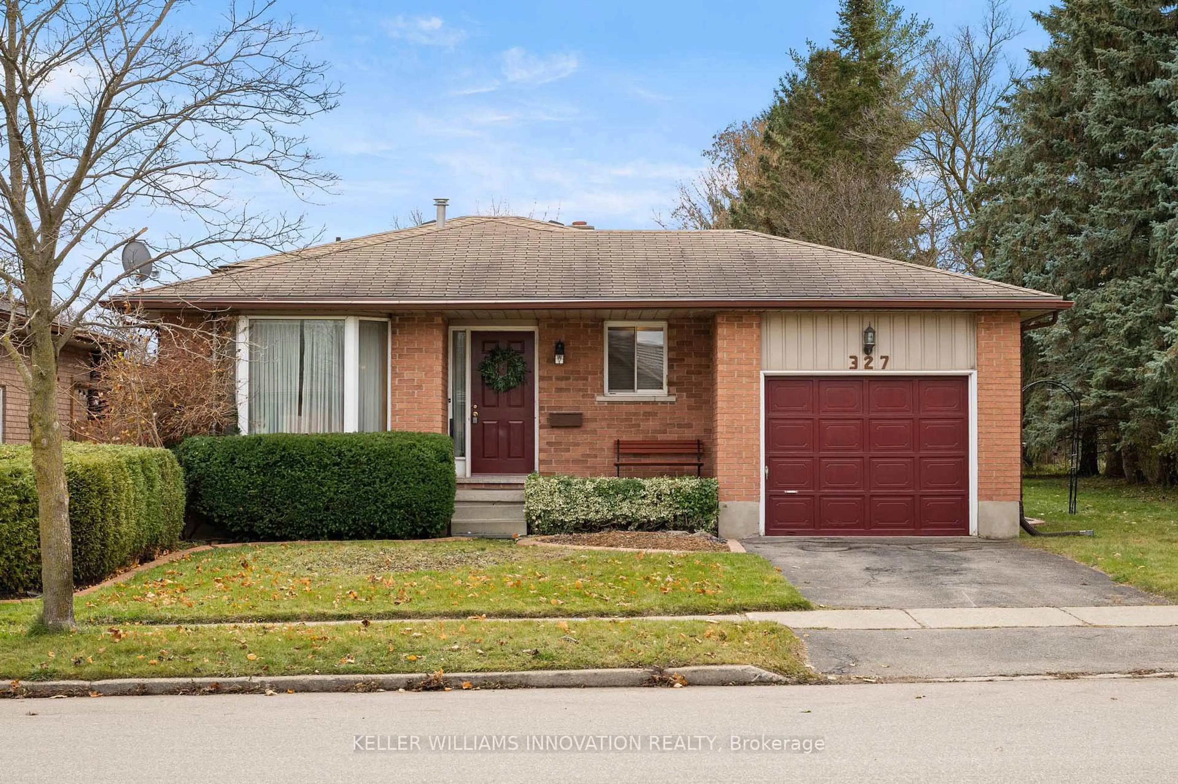 Home with brick exterior material, street for 327 Conservation Dr, Waterloo Ontario N2V 1V3