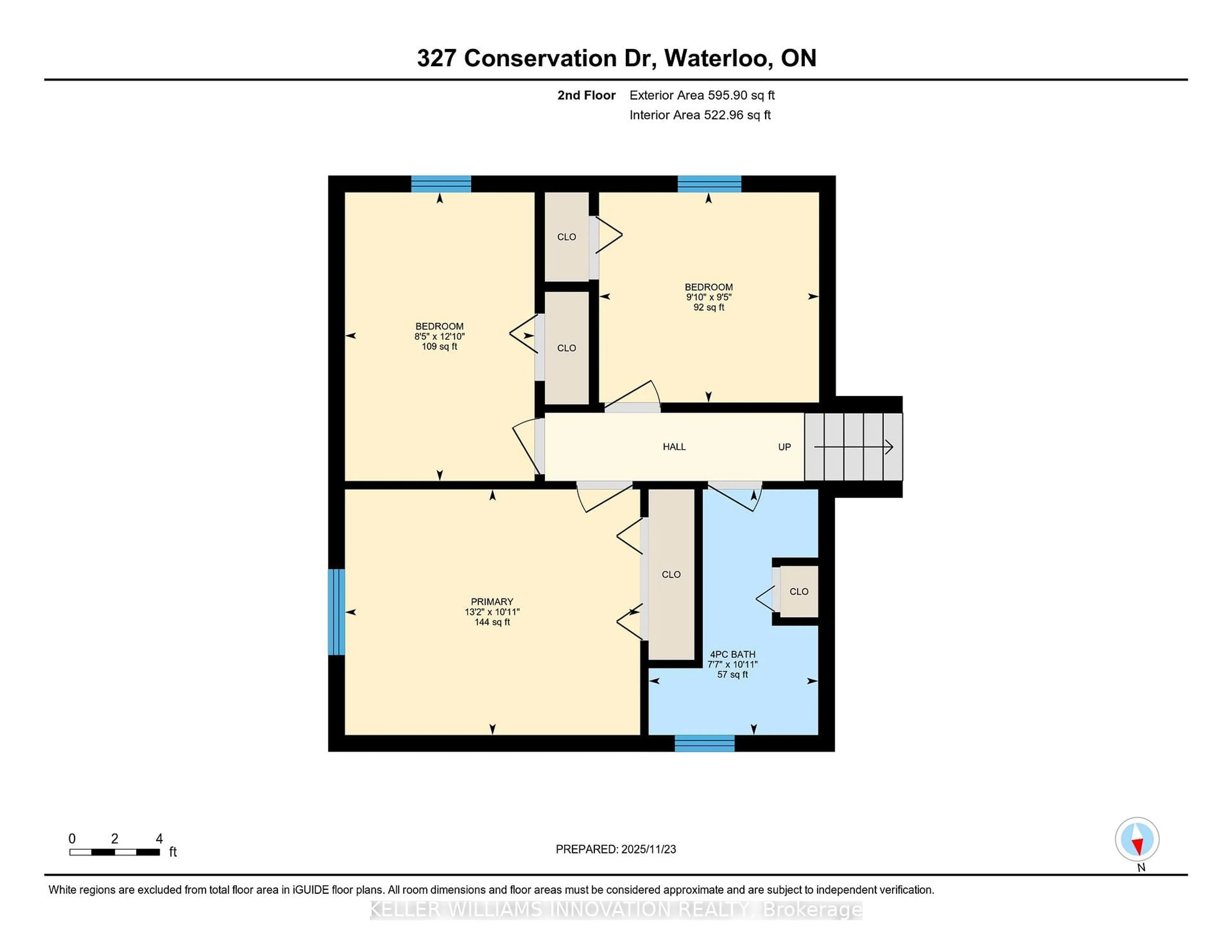 Floor plan for 327 Conservation Dr, Waterloo Ontario N2V 1V3