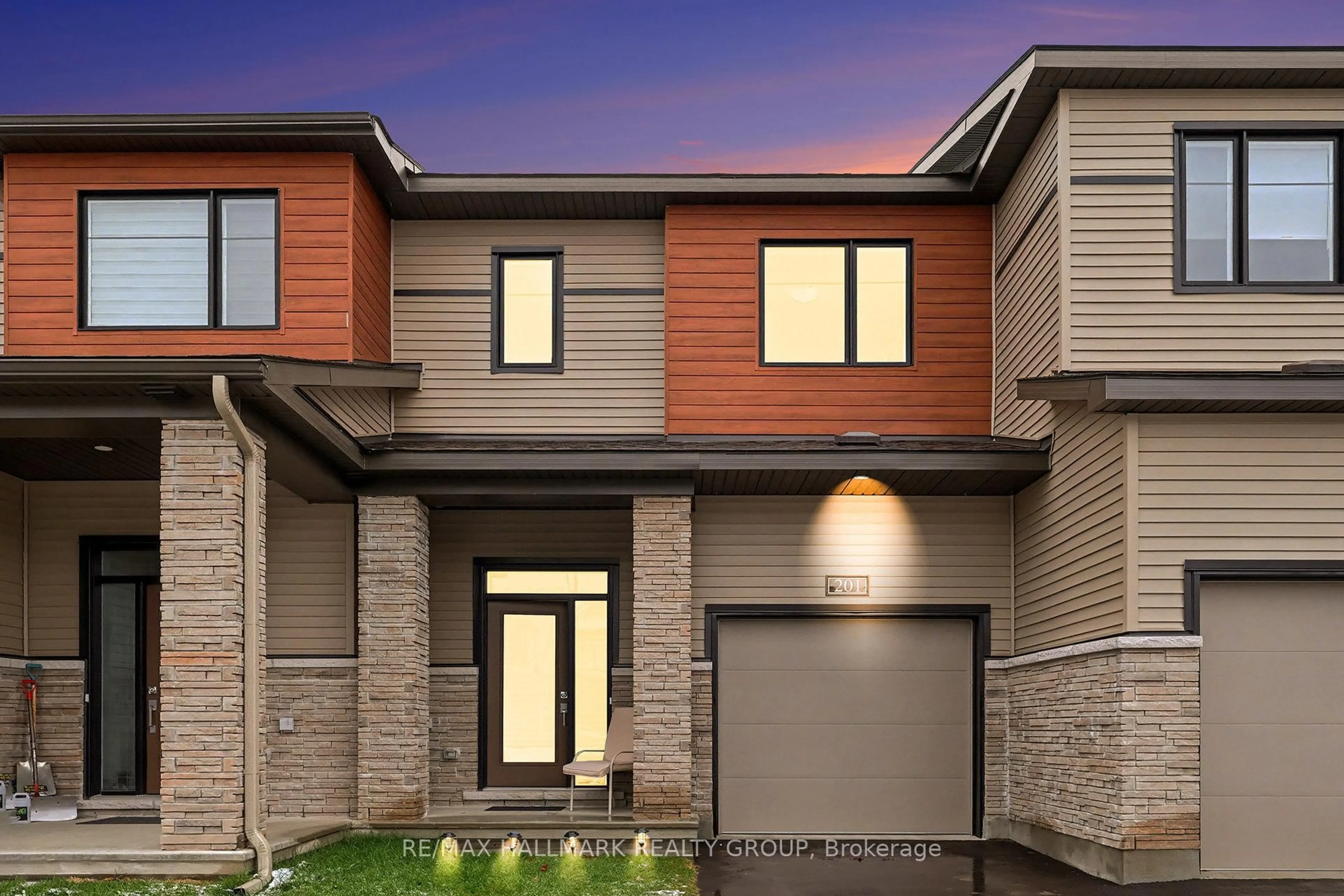 Home with brick exterior material, street for 201 Gerry Lalonde Dr. Dr, Ottawa Ontario K4A 0Y4