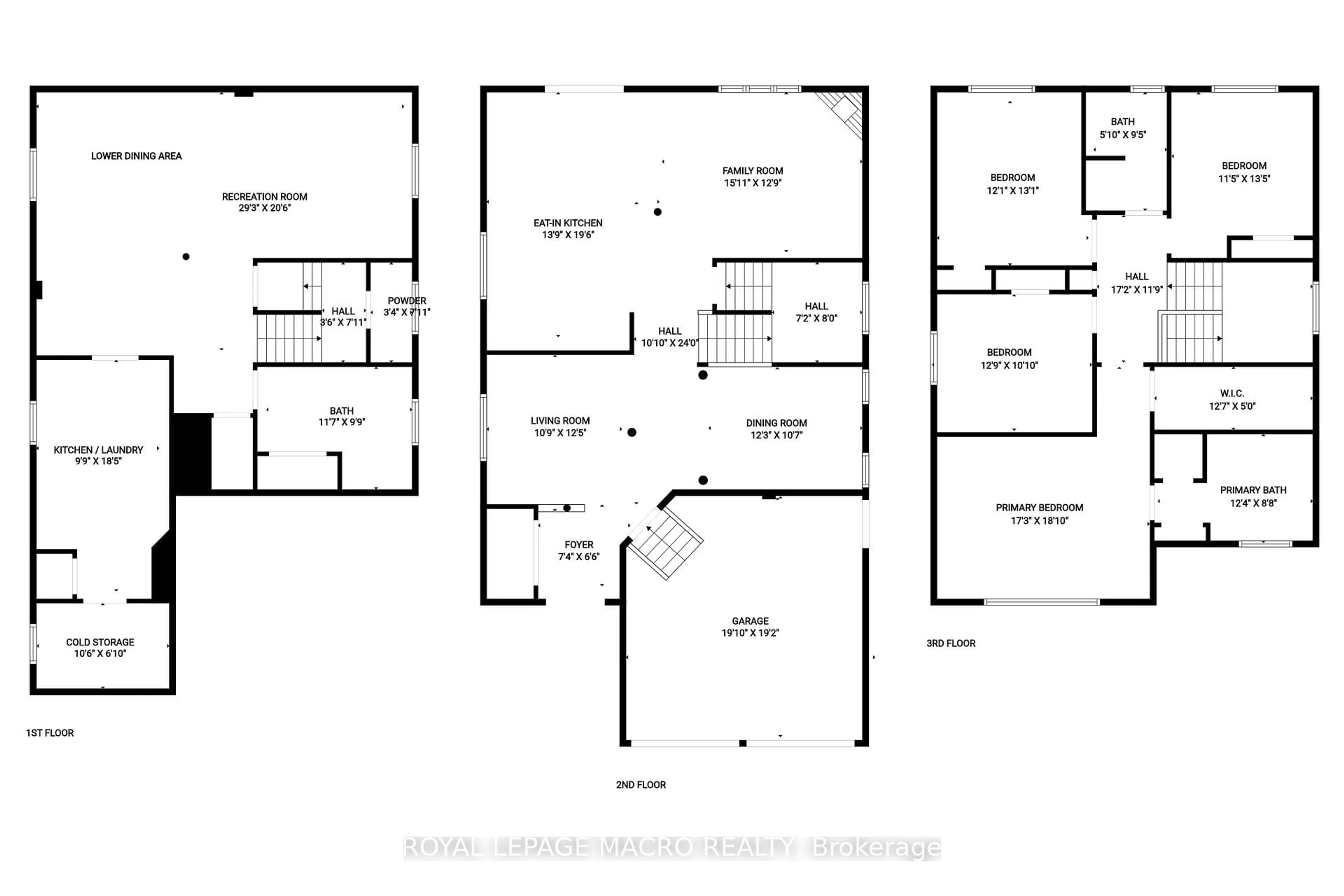 Floor plan for 102 Erika Cres, Hamilton Ontario L8W 0A2