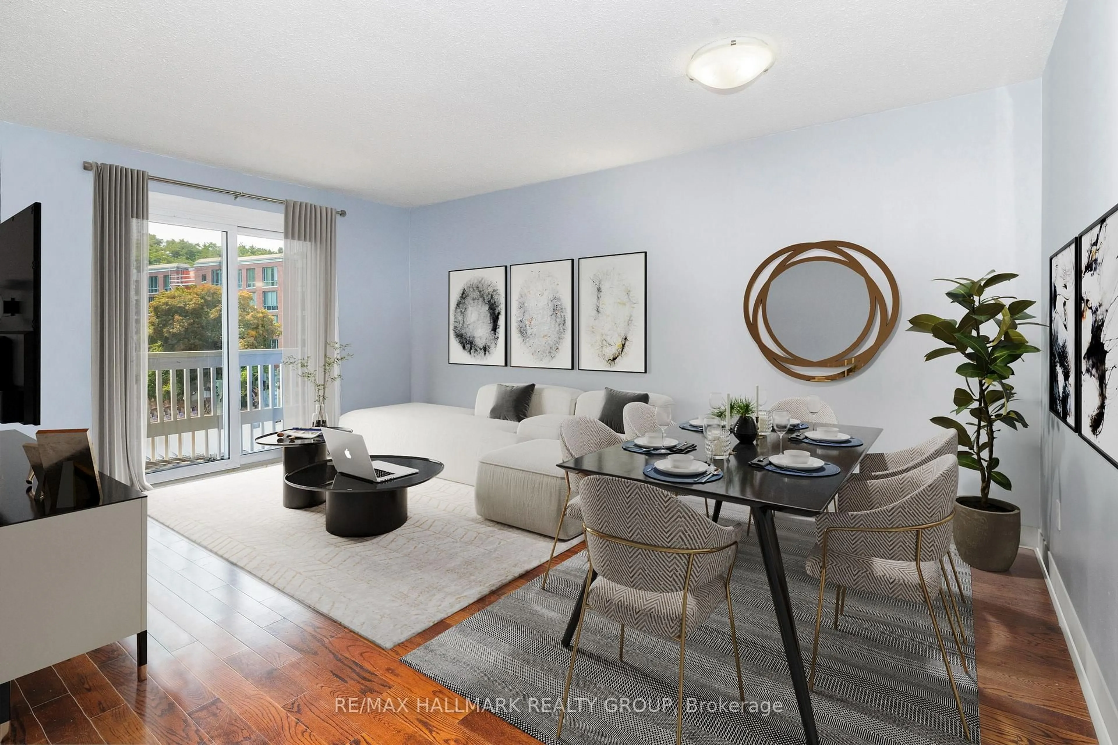 Living room with furniture, unknown for 345 Centrum Blvd #203, Ottawa Ontario K1E 3W9