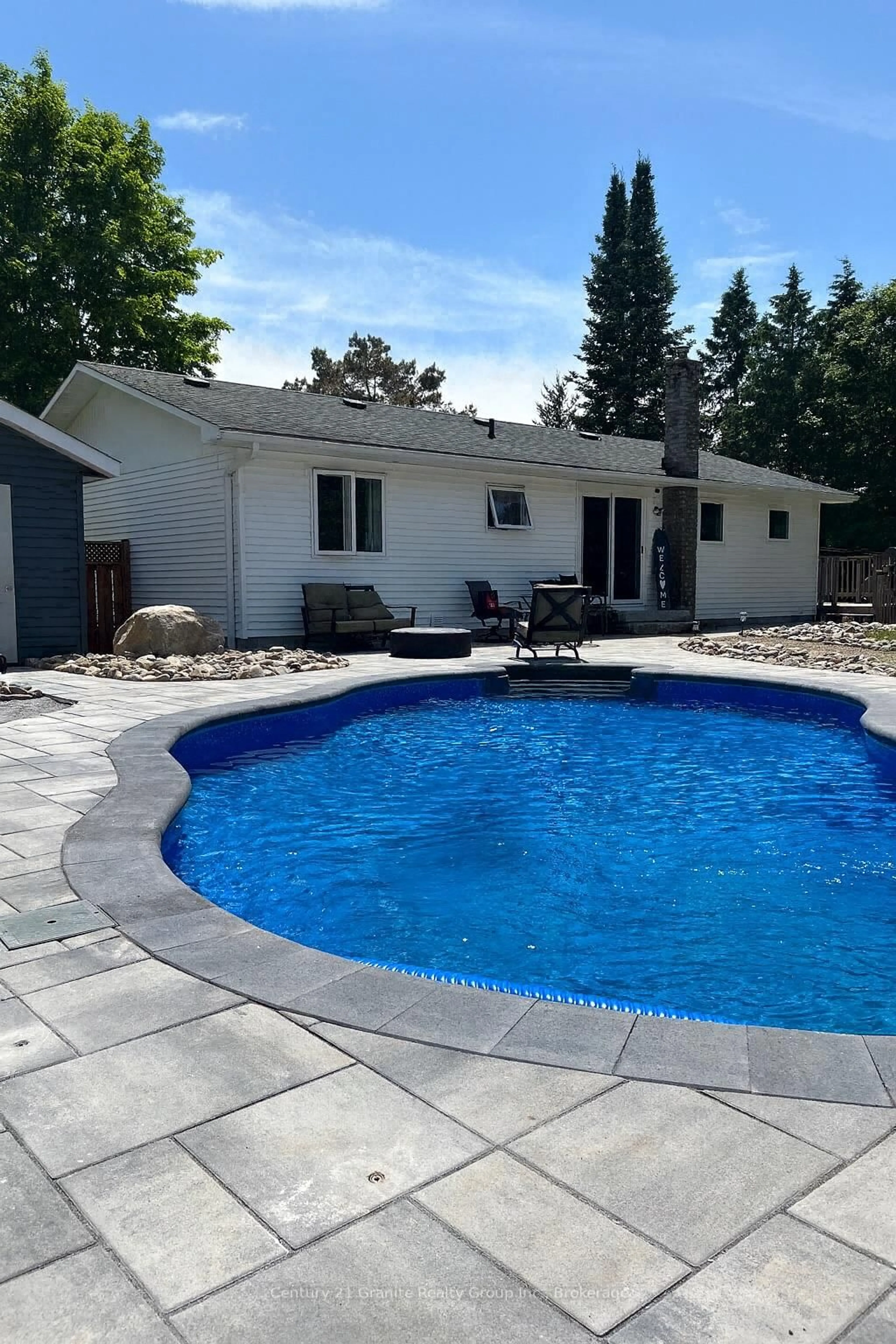 Home with vinyl exterior material, street for 1039 Essonville Line, Highlands East Ontario K0L 2Y0