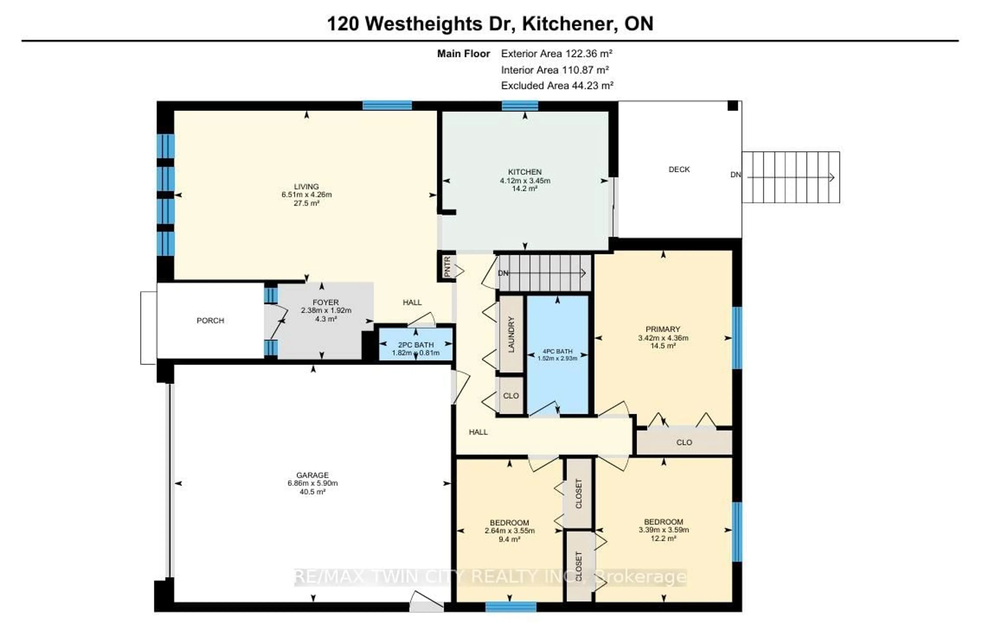 Floor plan for 120 Westheights Dr, Kitchener Ontario N2N 1J9