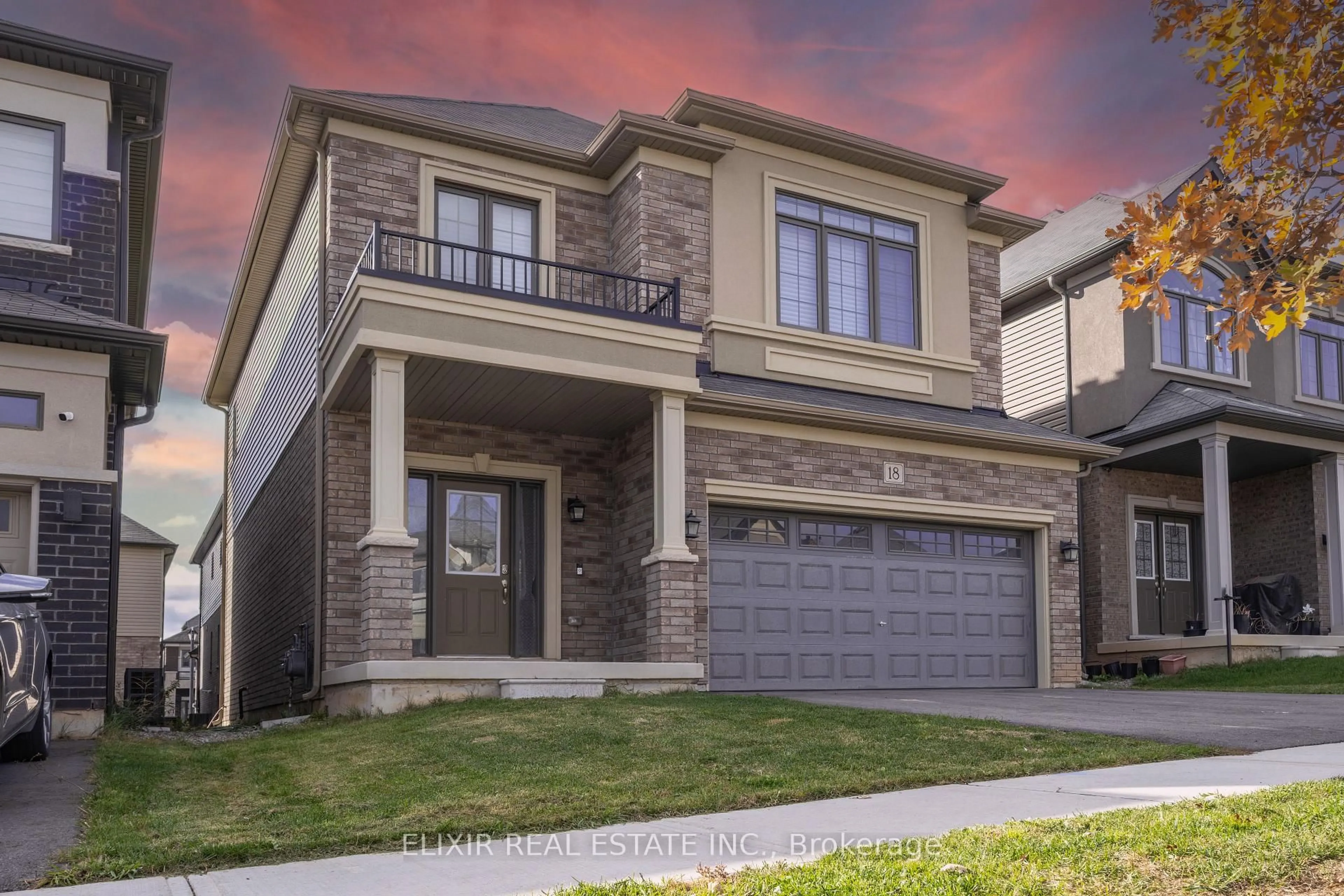 Home with brick exterior material, street for 18 Jenner Dr, Brant Ontario N3L 0L2