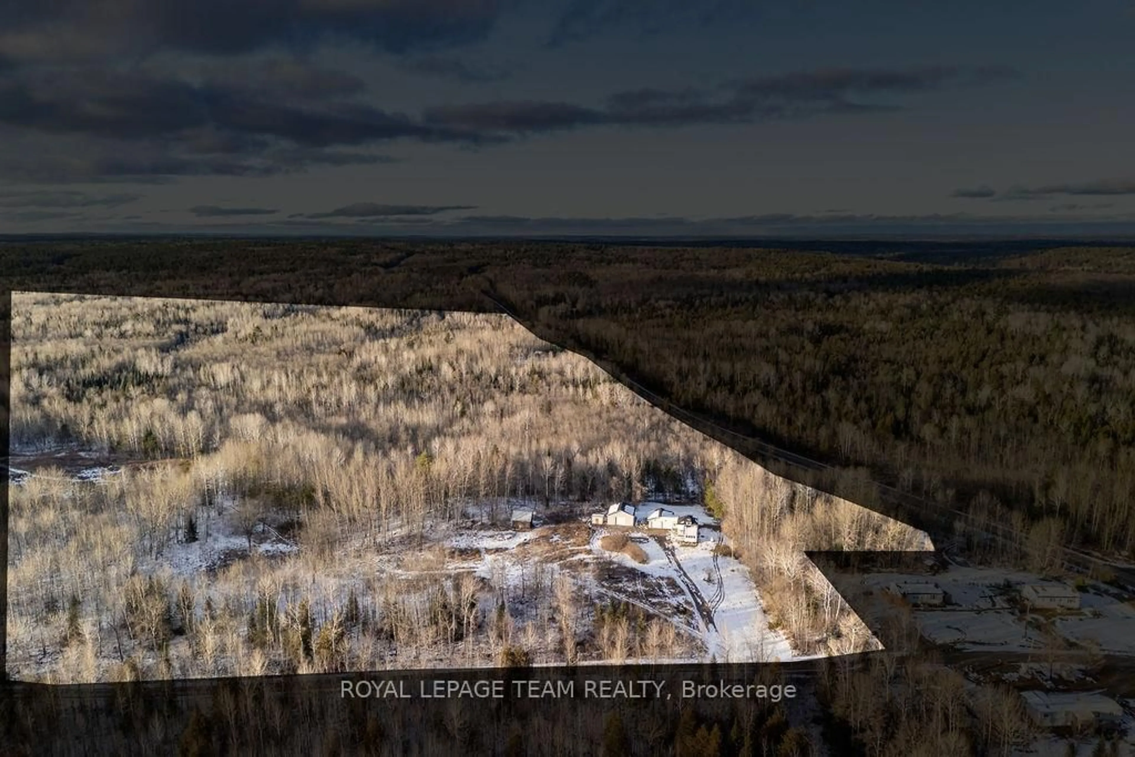 A pic from outside/outdoor area/front of a property/back of a property/a pic from drone, forest/trees view for 1150 Constant Lake Rd, Eganville Ontario K0J 1T0