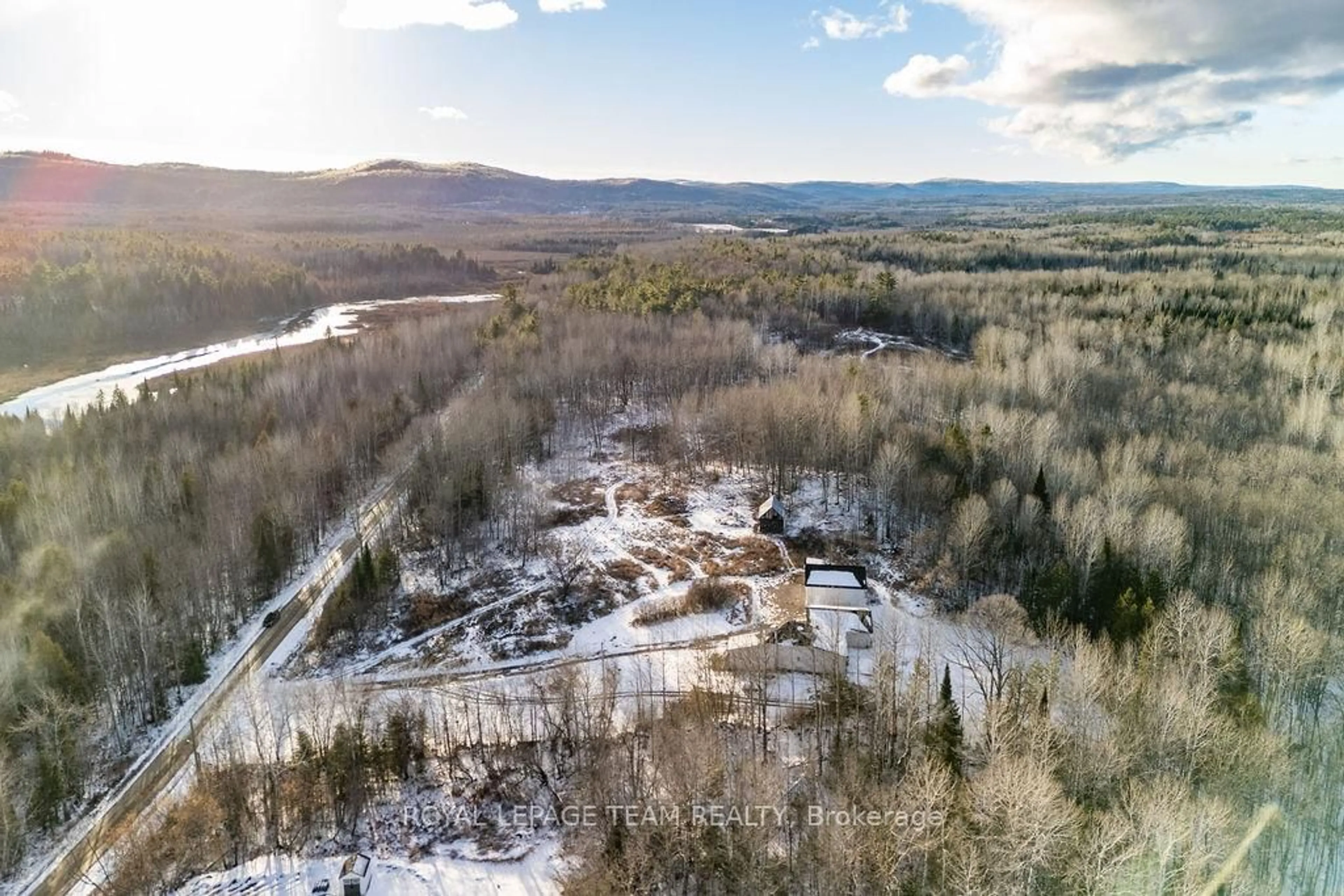 A pic from outside/outdoor area/front of a property/back of a property/a pic from drone, forest/trees view for 1150 Constant Lake Rd, Eganville Ontario K0J 1T0