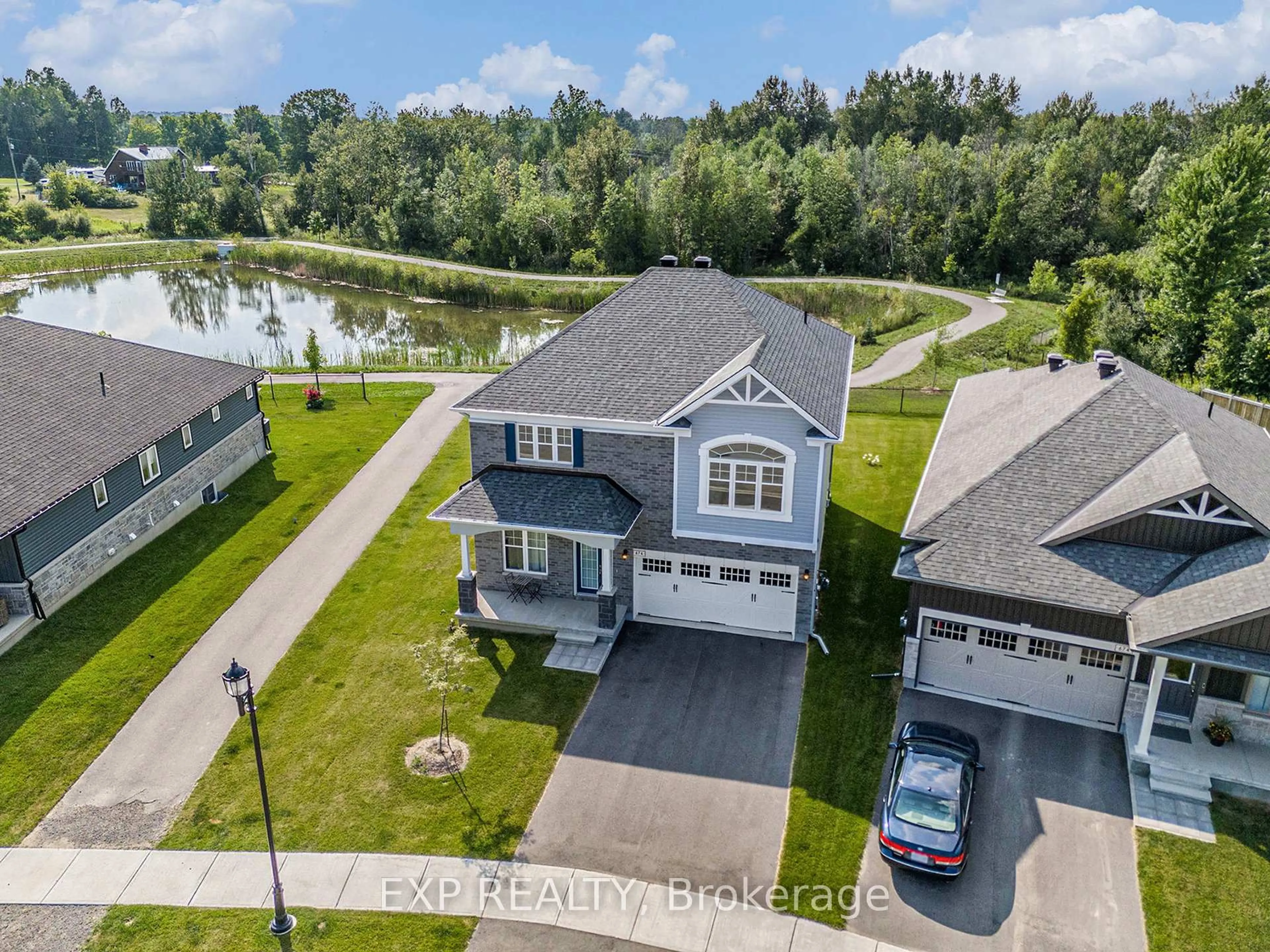 A pic from outside/outdoor area/front of a property/back of a property/a pic from drone, water/lake/river/ocean view for 676 Fisher St, North Grenville Ontario K0G 1J0