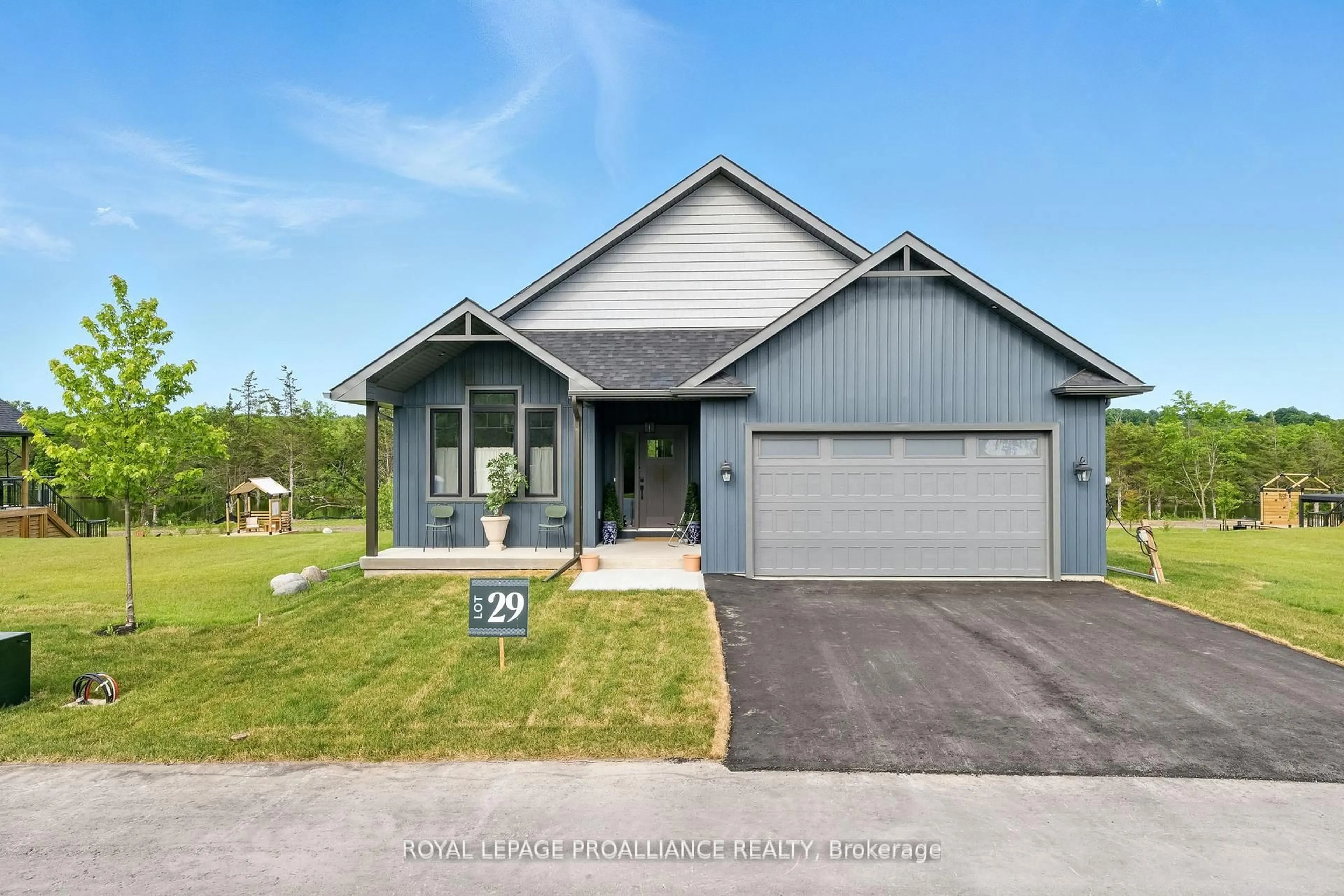 Home with vinyl exterior material, street for Lot 29 River Rapids Rd, Hastings Ontario K0K 2C0