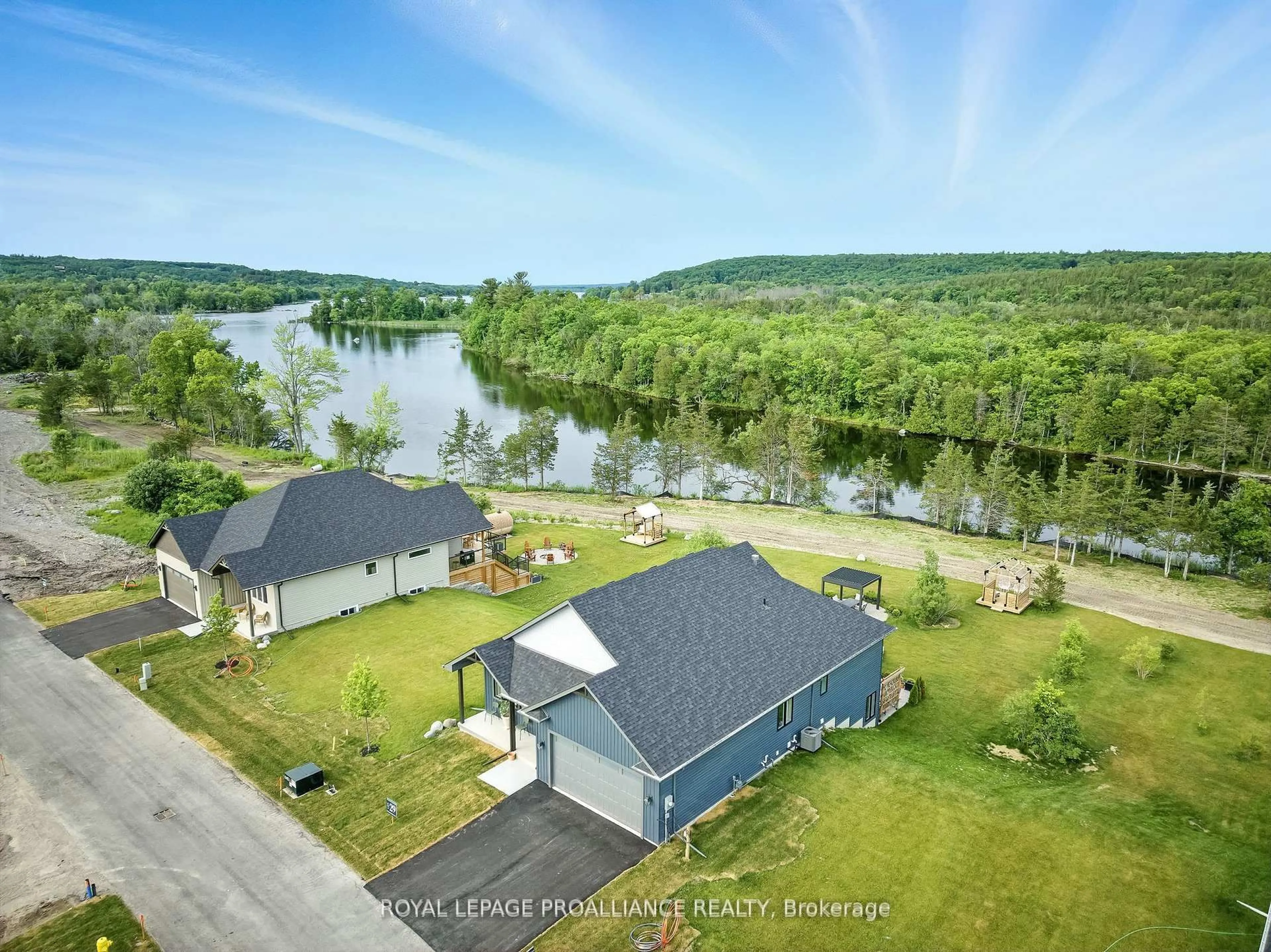 A pic from outside/outdoor area/front of a property/back of a property/a pic from drone, water/lake/river/ocean view for Lot 29 River Rapids Rd, Hastings Ontario K0K 2C0