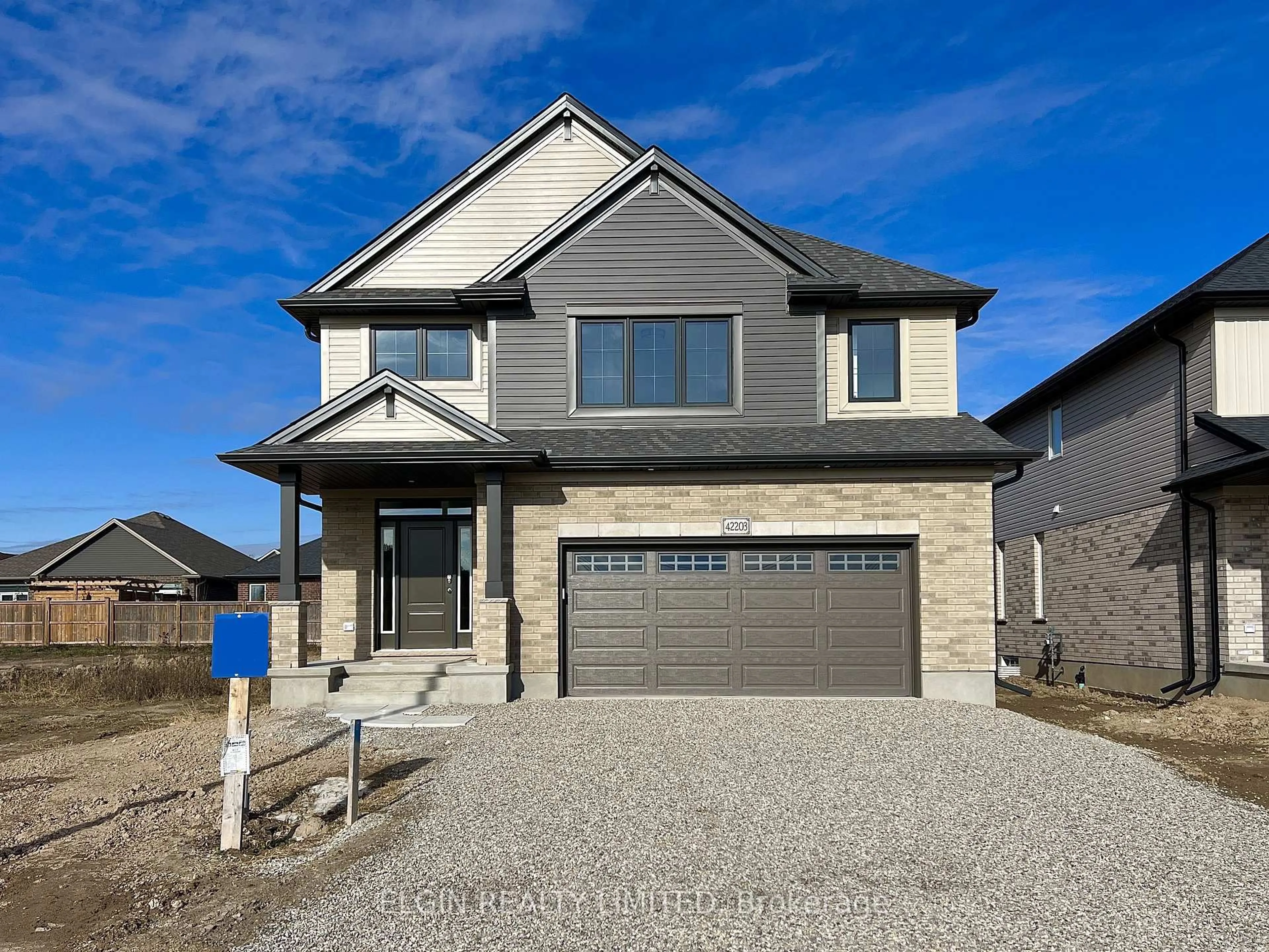 Home with brick exterior material, street for 42203 McBain Line, Central Elgin Ontario N5P 0E4