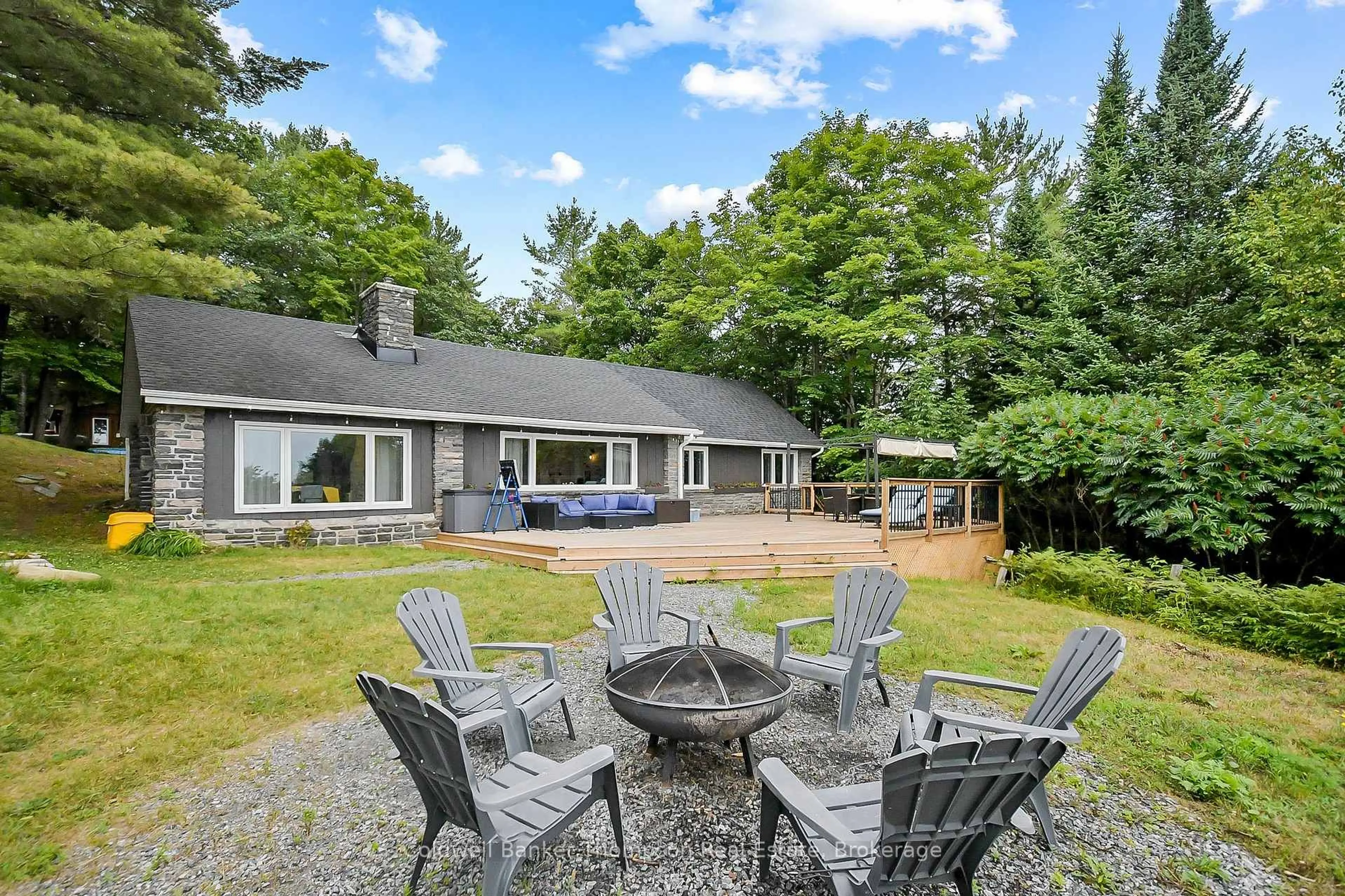Patio, water/lake/river/ocean view for 179 Hoths Lane, Huntsville Ontario P0B 1L0
