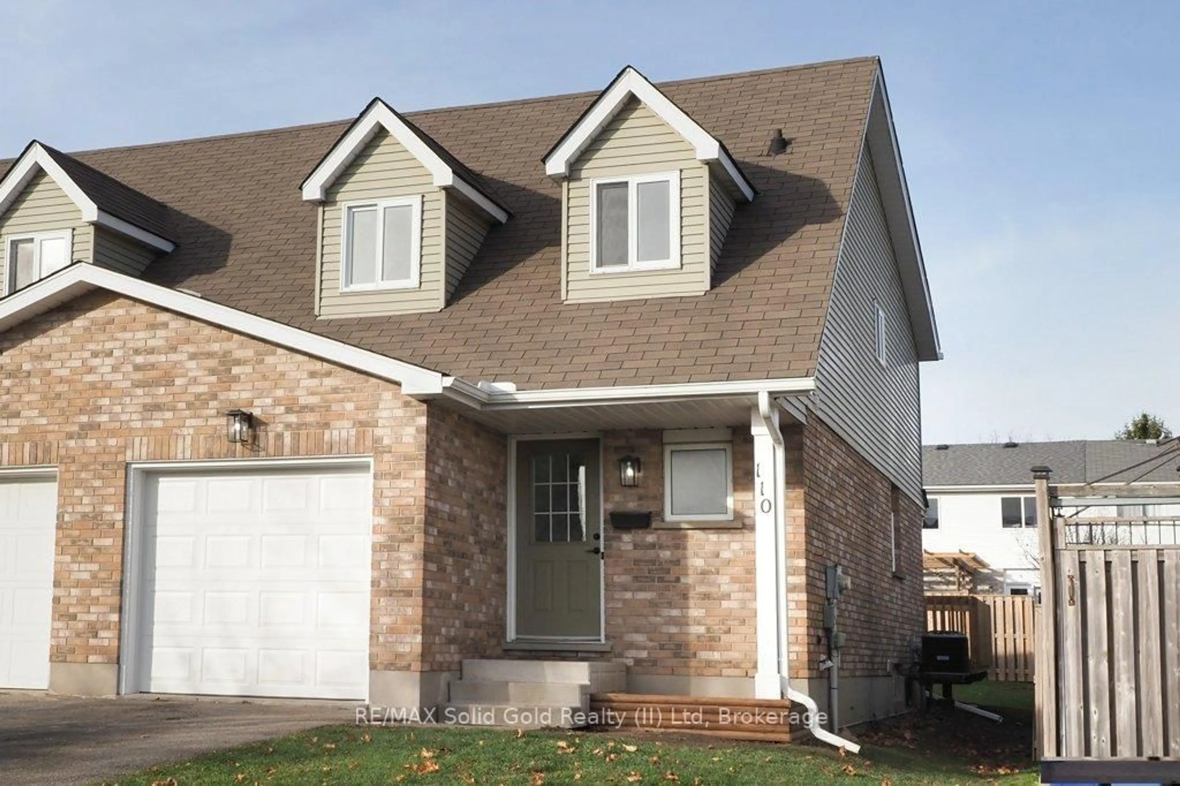 Home with brick exterior material, street for 110 Bankside Dr, Waterloo Ontario N2N 3E2