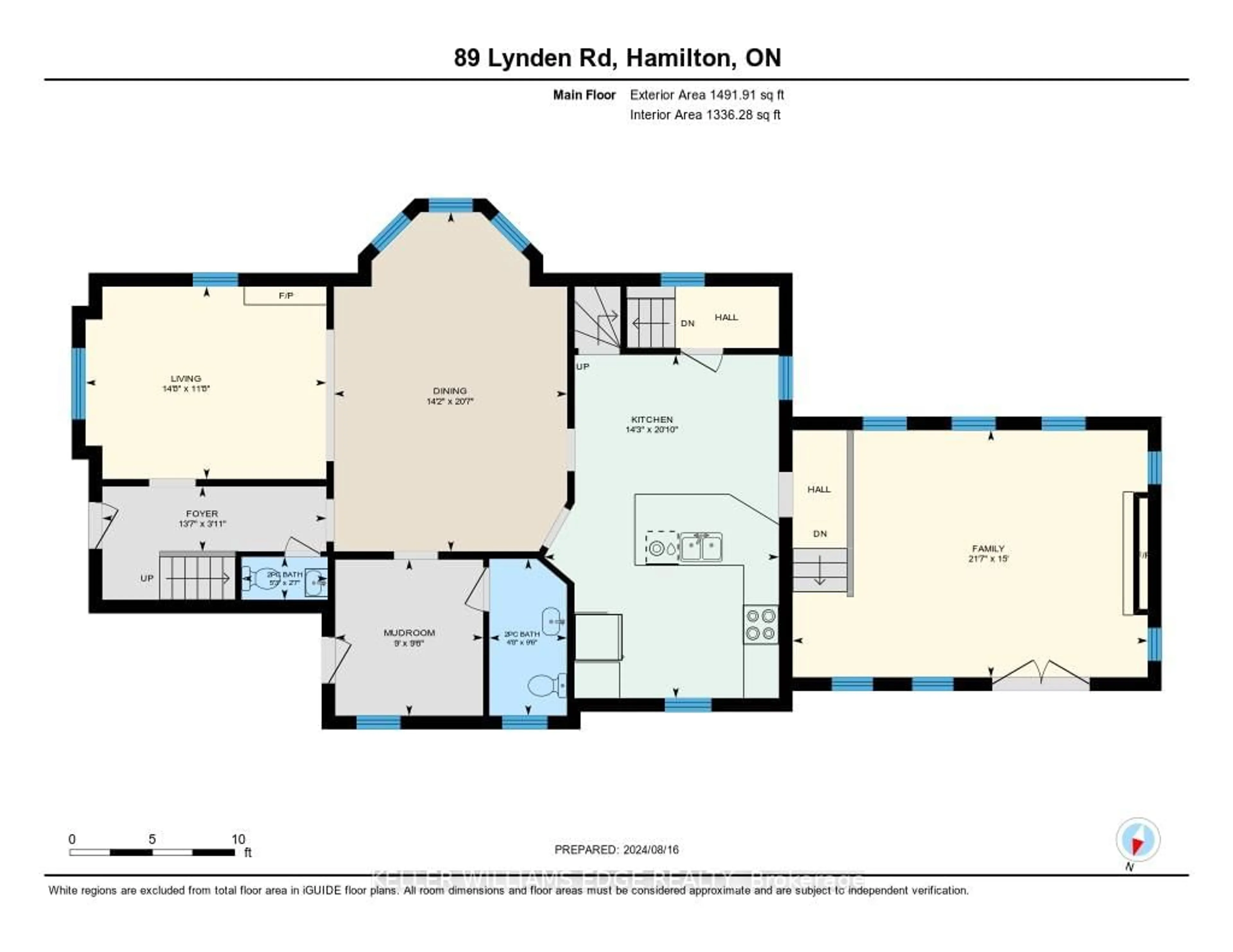 Floor plan for 89 Lynden Rd, Hamilton Ontario L0R 1T0