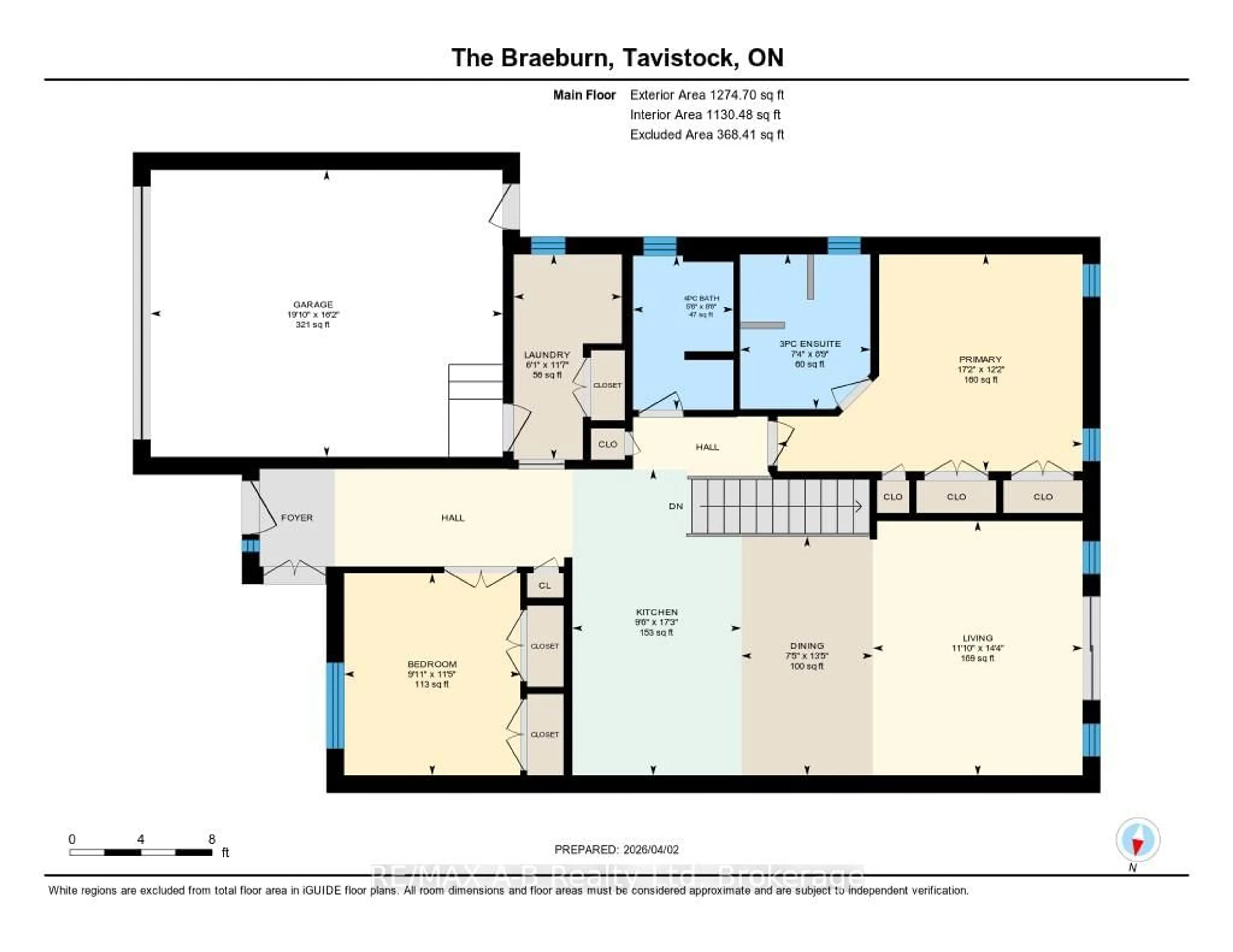 Floor plan for 44 Quartz St, East Zorra-Tavistock Ontario N0B 2R0