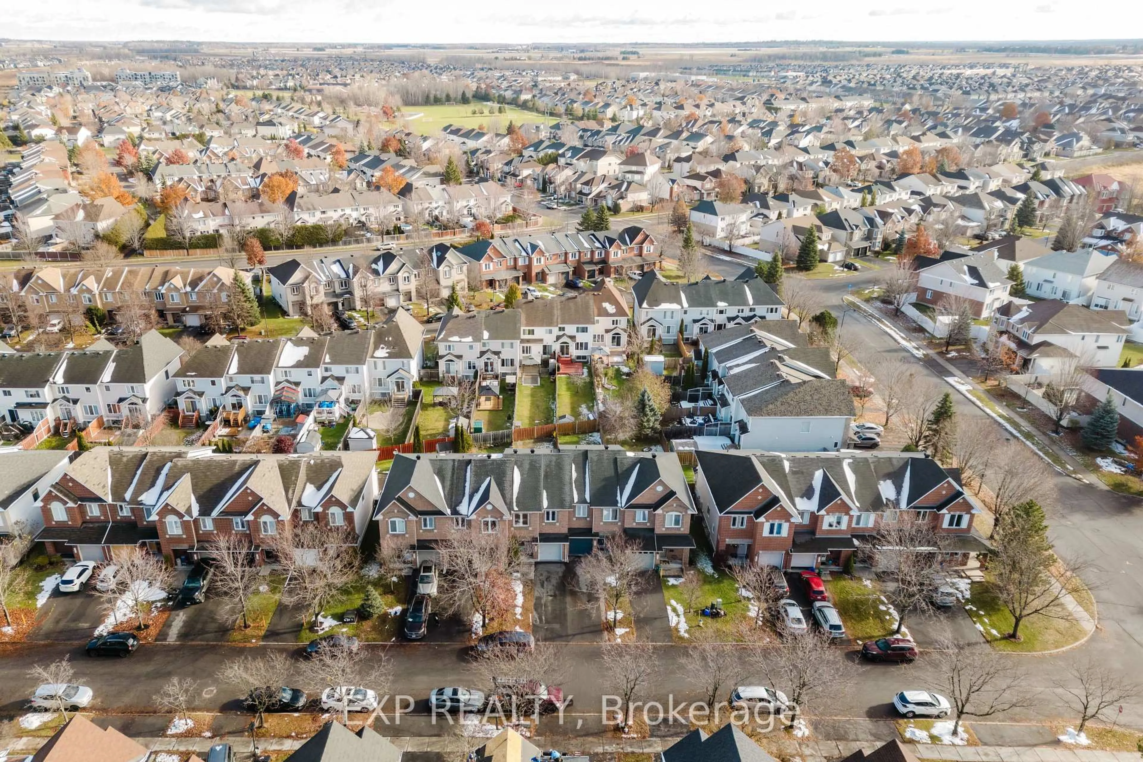 A pic from outside/outdoor area/front of a property/back of a property/a pic from drone, city buildings view from balcony for 2274 Brockstone Cres, Ottawa Ontario K4A 4V3