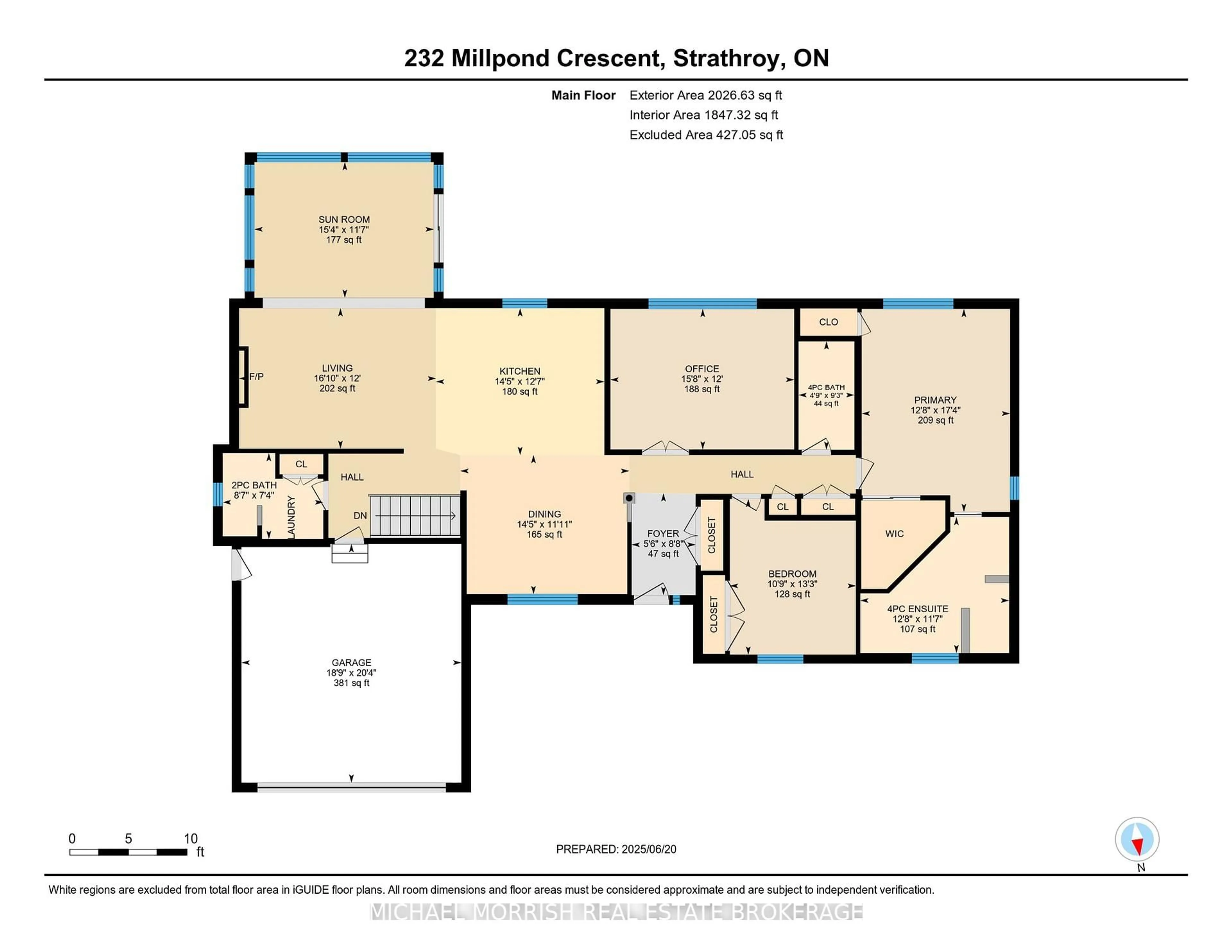 Floor plan for 232 Mill Pond Cres, Strathroy-Caradoc Ontario N7G 3R1
