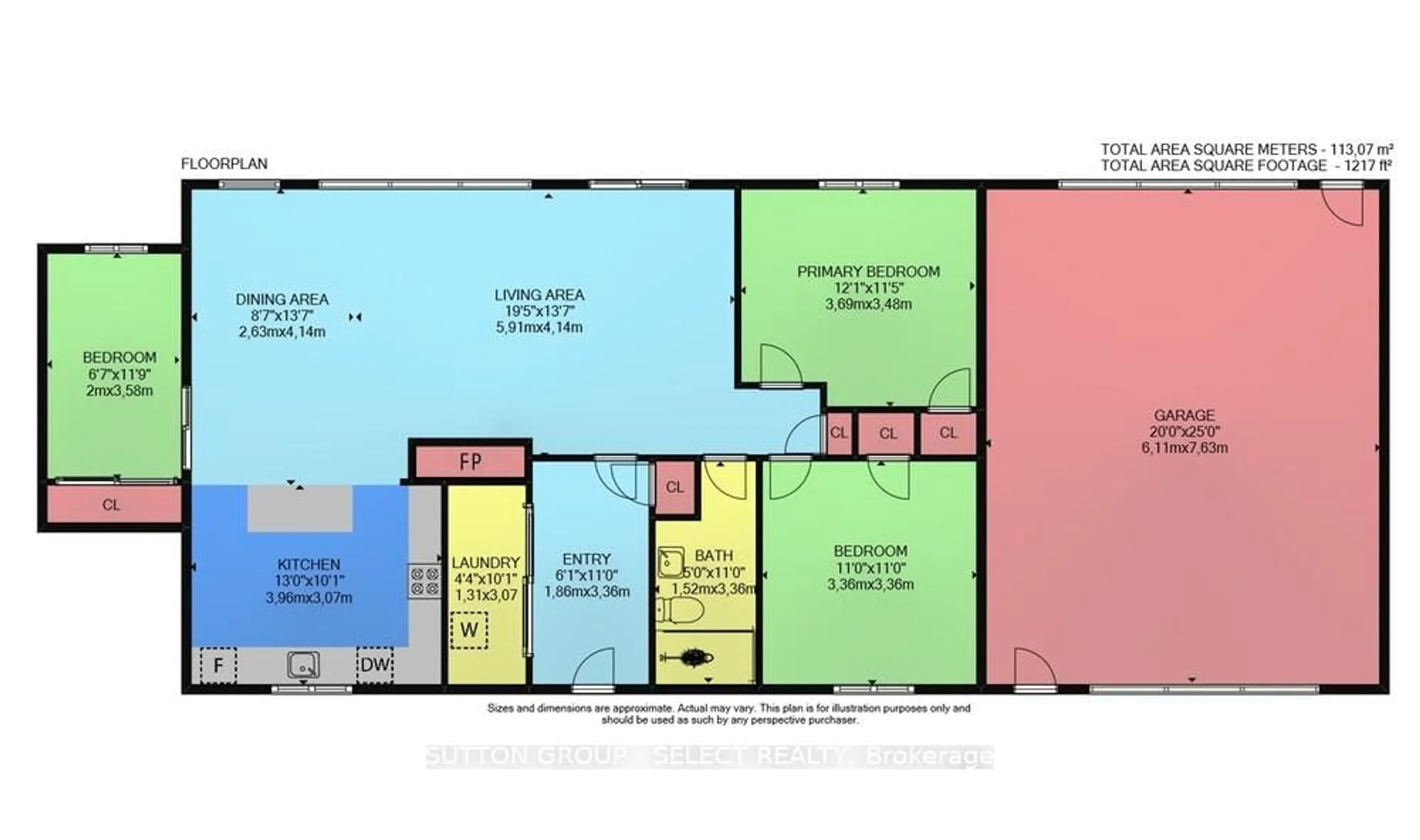 Floor plan for 21069 Riverview Dr, Thames Centre Ontario N0M 2P0