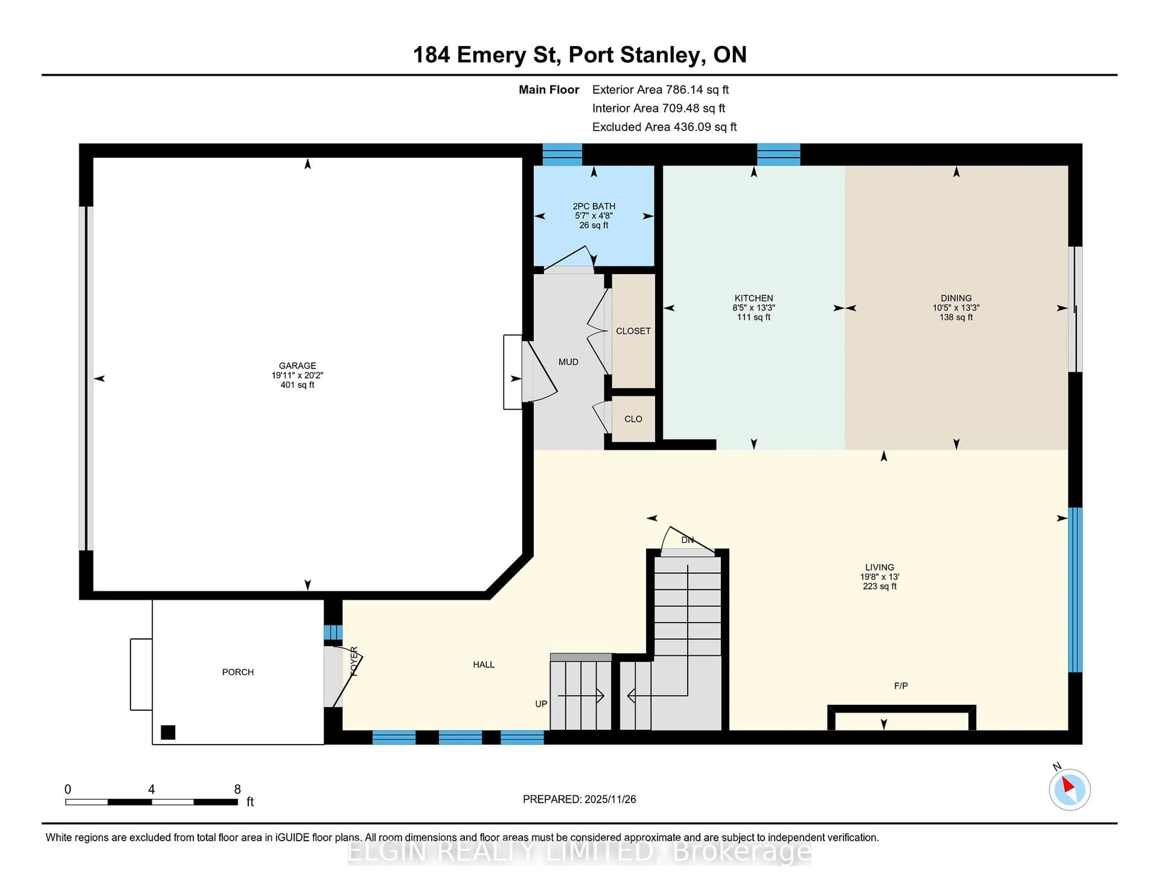 Floor plan for 184 Emery St, Central Elgin Ontario N5L 0A6