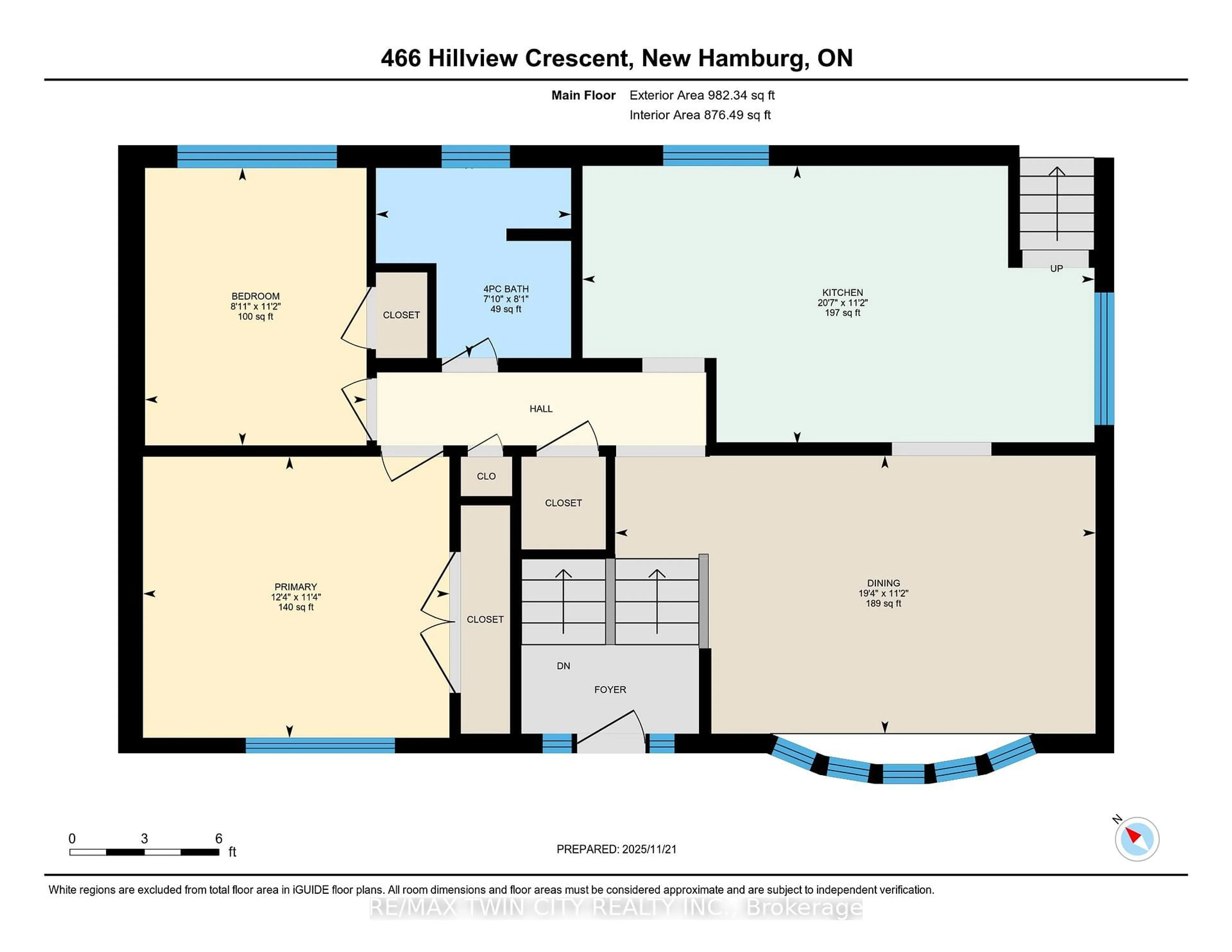 Floor plan for 466 Hillview Cres, Wilmot Ontario N3A 1K8