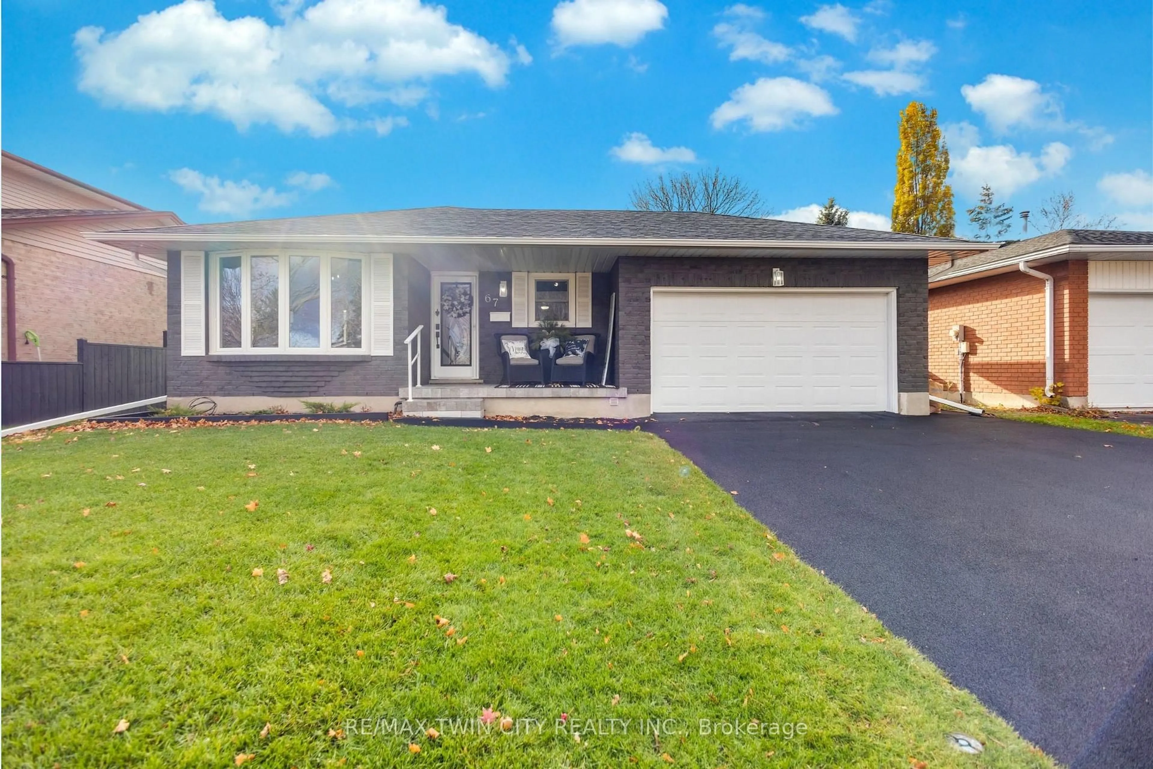 Home with vinyl exterior material, street for 67 West Acres Cres, Kitchener Ontario N2N 3G8