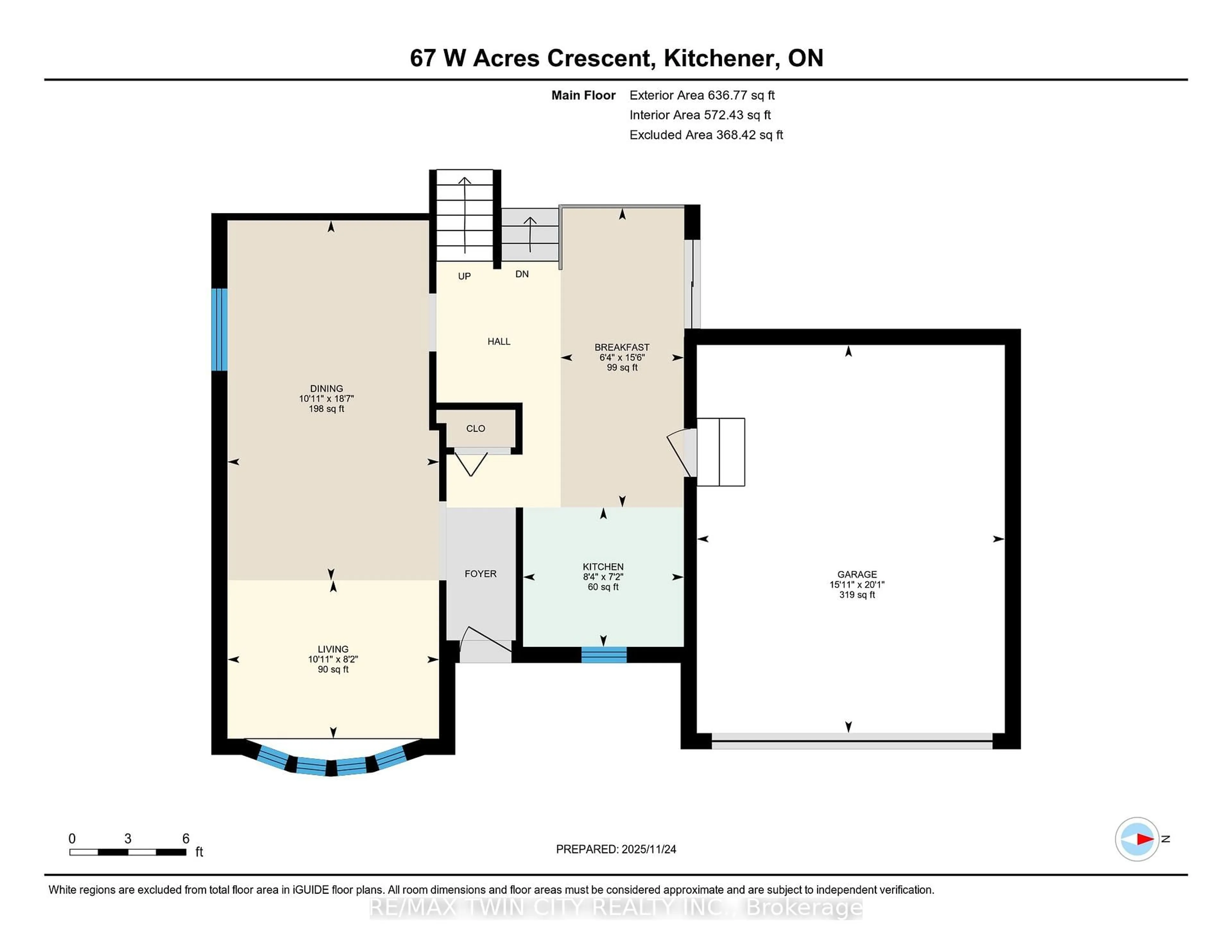 Floor plan for 67 West Acres Cres, Kitchener Ontario N2N 3G8