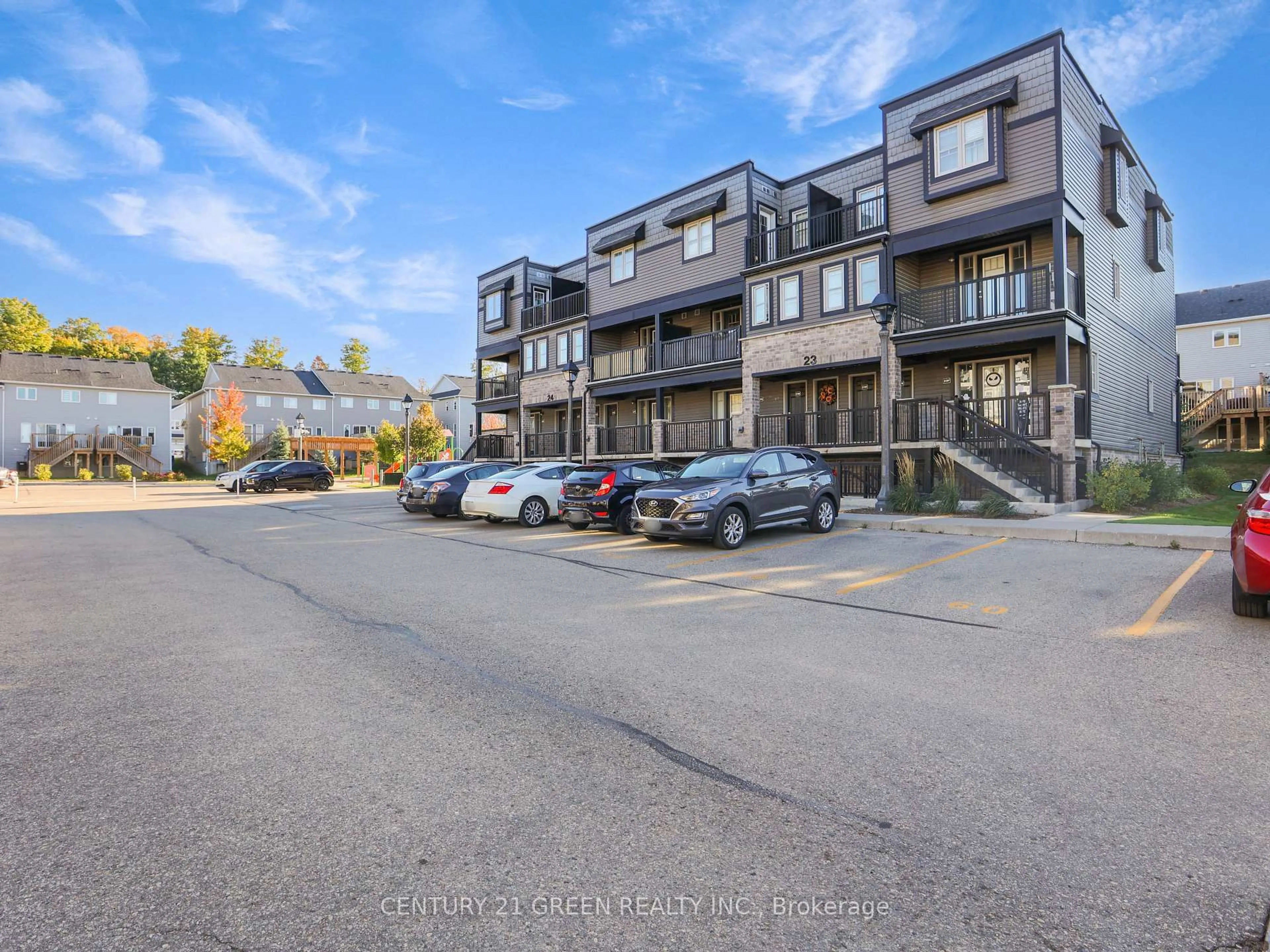 A pic from outside/outdoor area/front of a property/back of a property/a pic from drone, street for 1989 Ottawa St #23G, Kitchener Ontario N2E 0G7