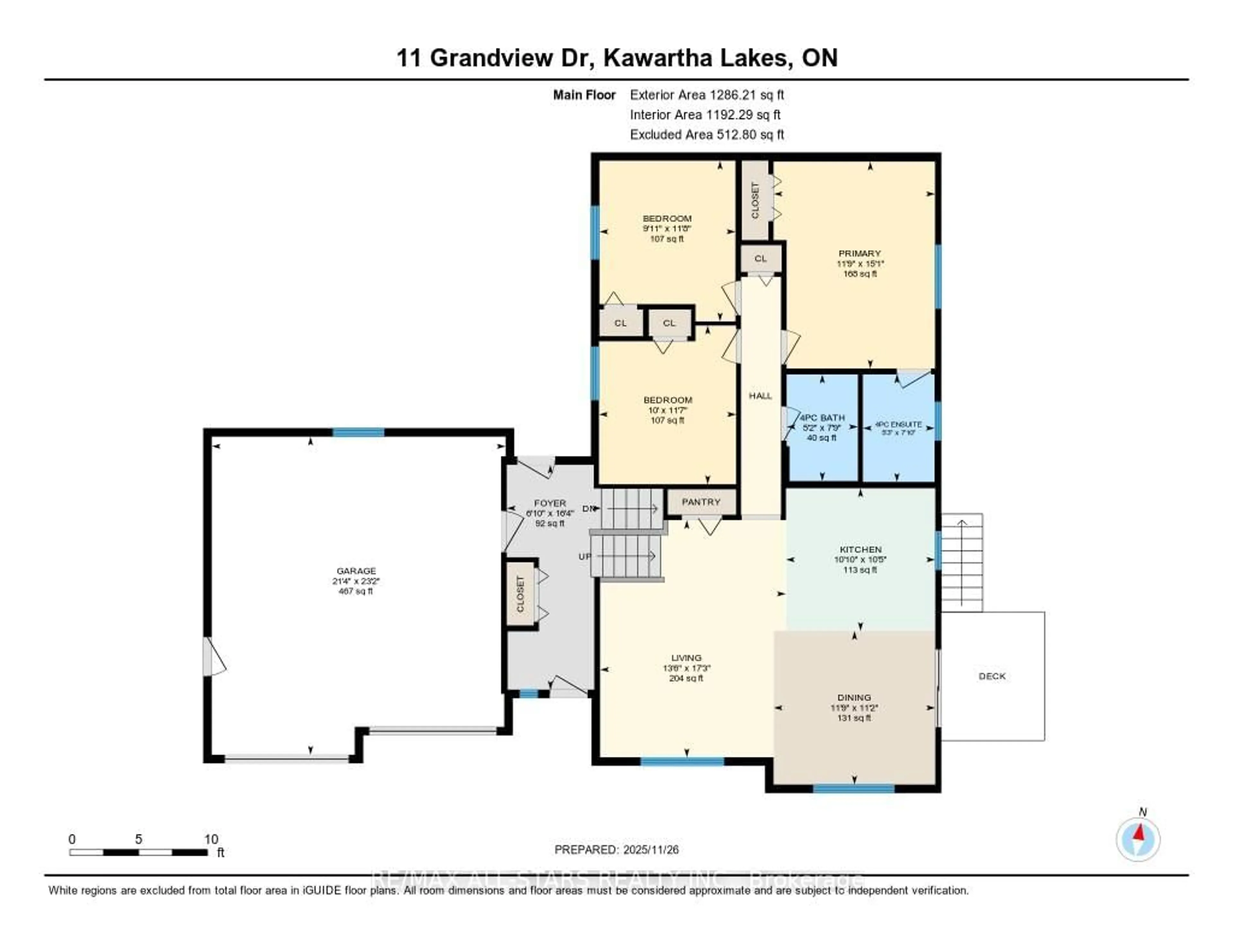 Floor plan for 11 Grandview Dr, Kawartha Lakes Ontario K0L 2W0