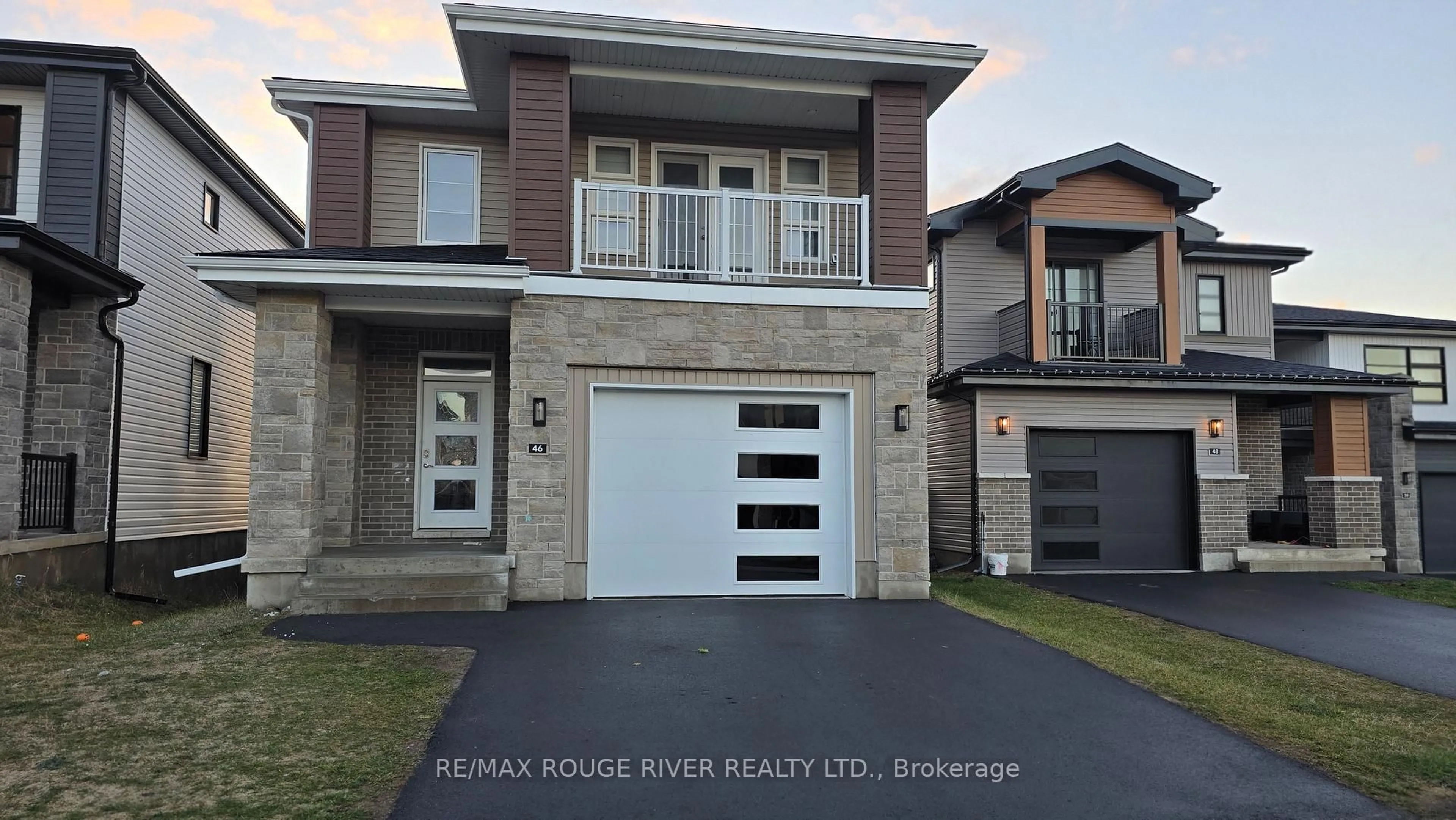 Home with brick exterior material, street for 46 Erie Crt, Loyalist Ontario K7N 0E3